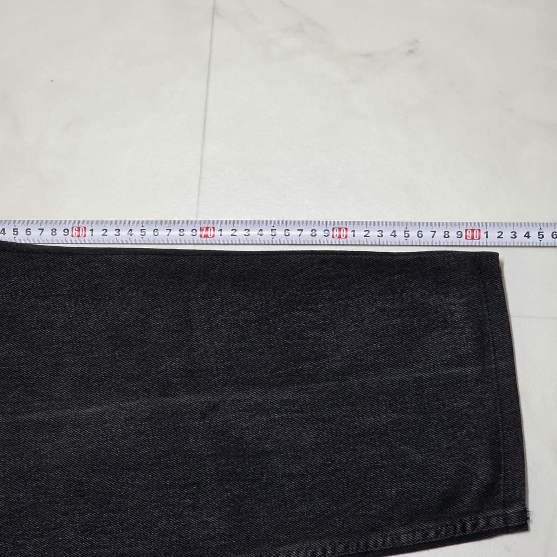 32) 90s Guess 흑청 와이드 데님팬츠 상품이미지8