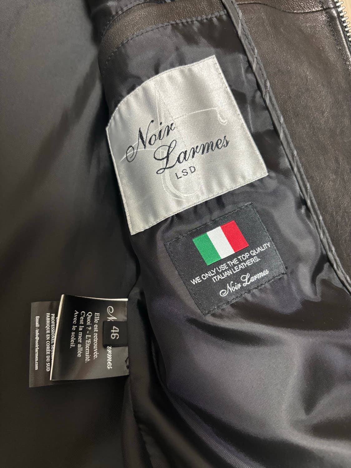 느와르 라르메스 가죽자켓 상품이미지3