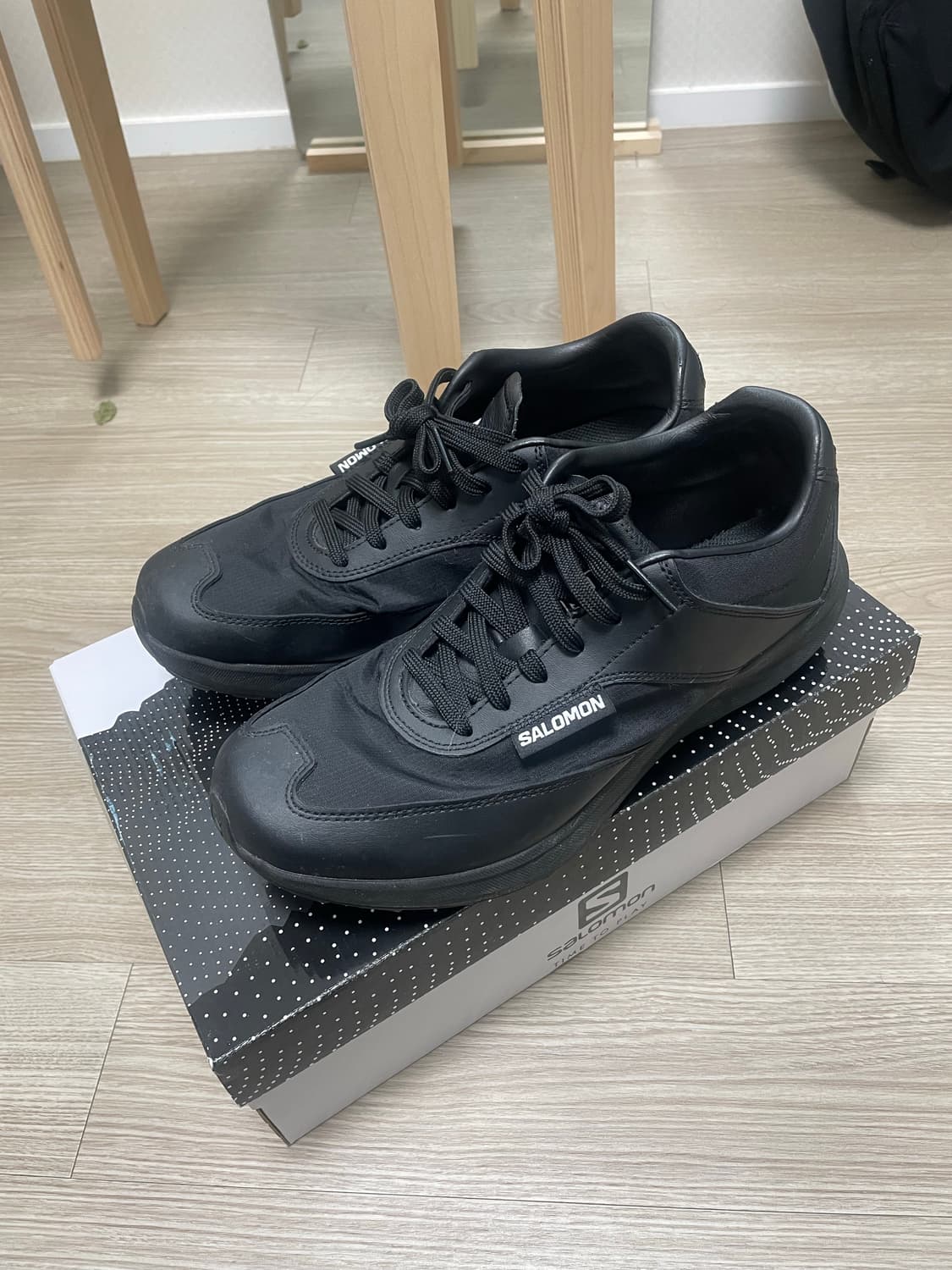 살로몬 x 꼼데가르송 SR90 블랙 상품이미지5