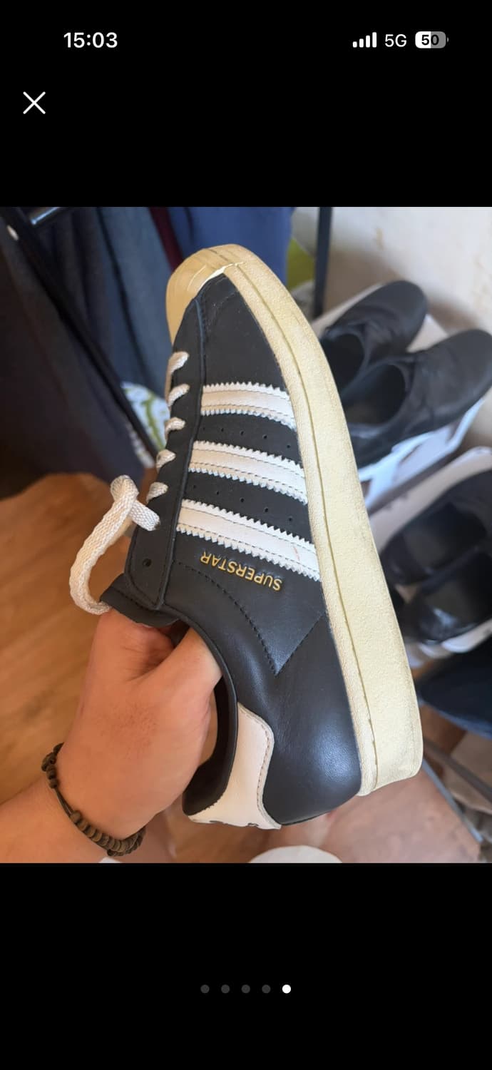 아디다스(Adidas) 슈퍼스타 프리미엄 블랙 화이트 상품이미지3