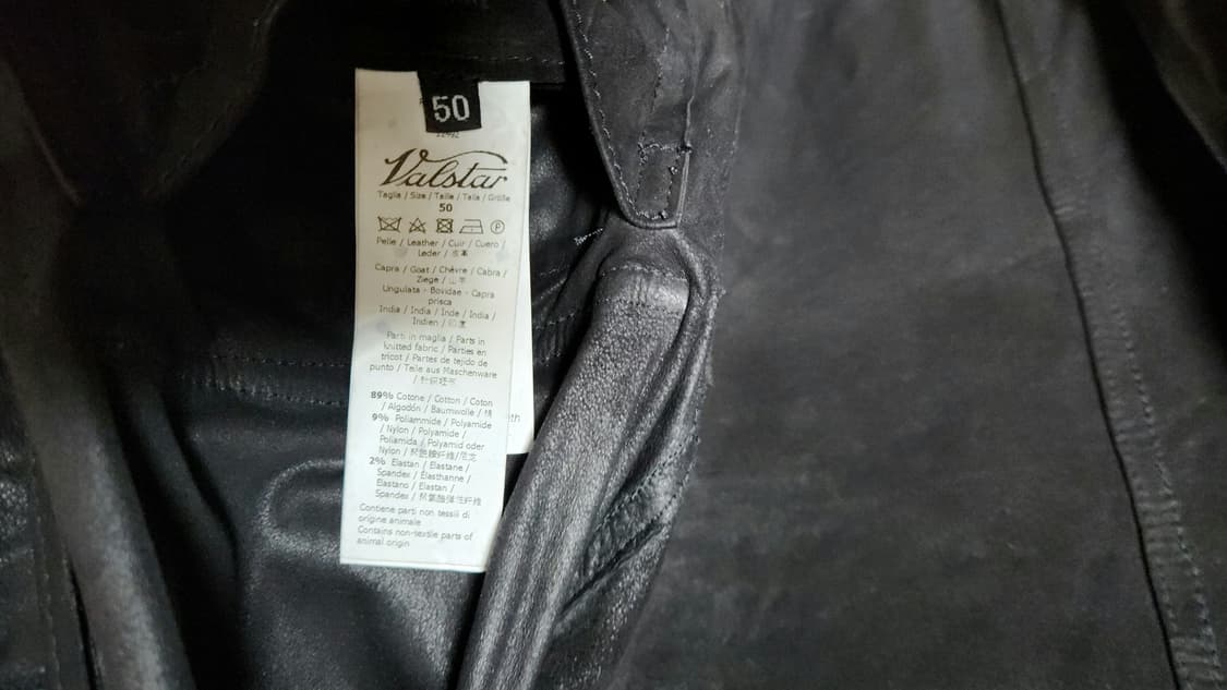 Valstar 발스타리노 a1 고트 스웨이드 자켓 블랙 50 상품이미지6