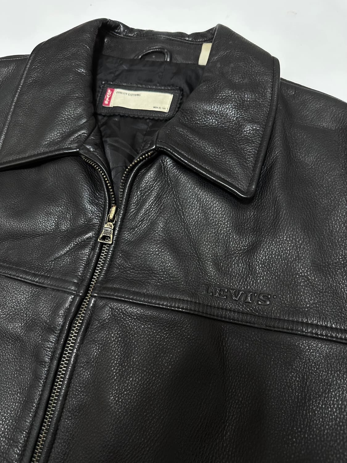 리바이스 블랙 소가죽 레더 자켓 상품이미지3