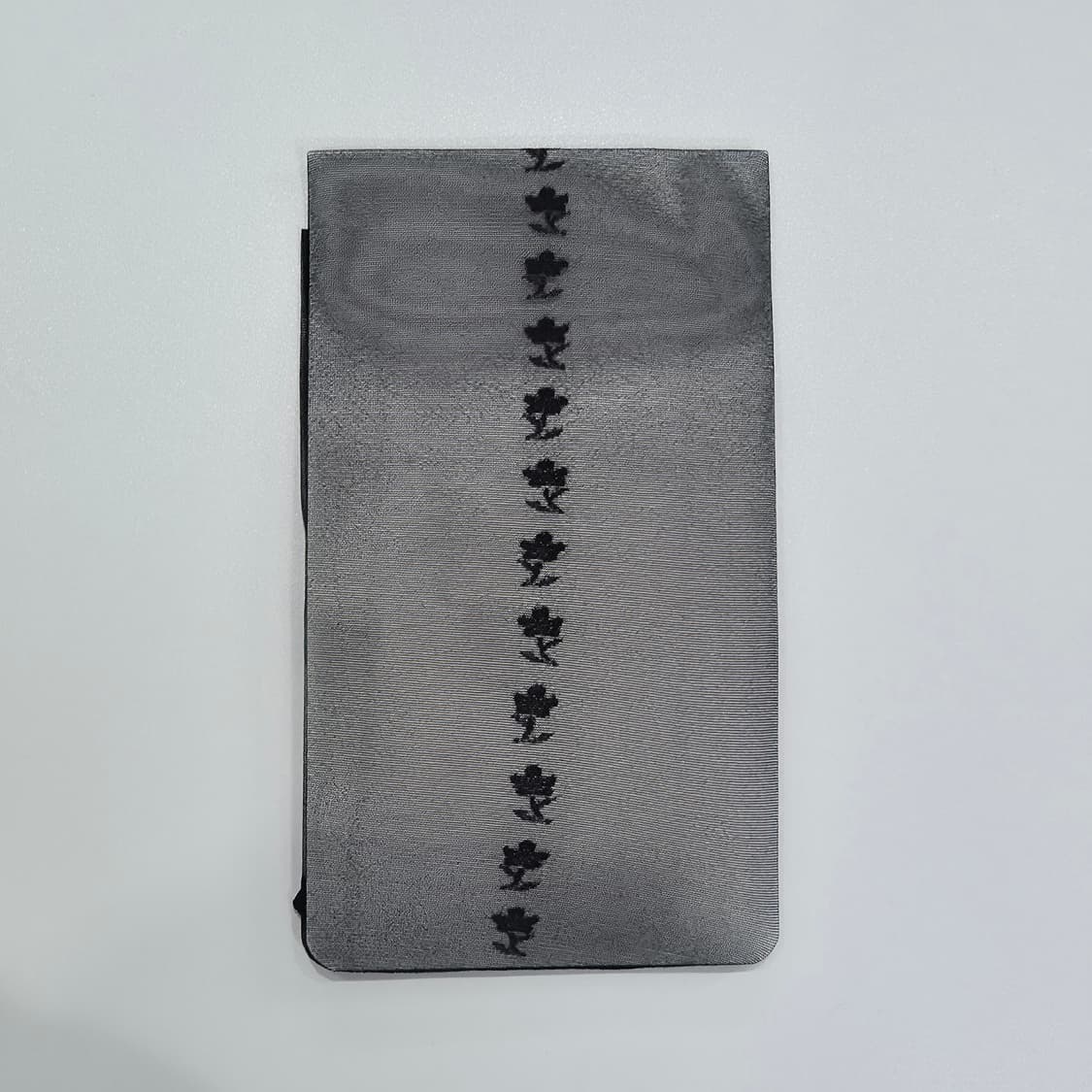 Christy 플라워 라인 패턴 시스루 블랙 팬티스타킹 상품이미지2