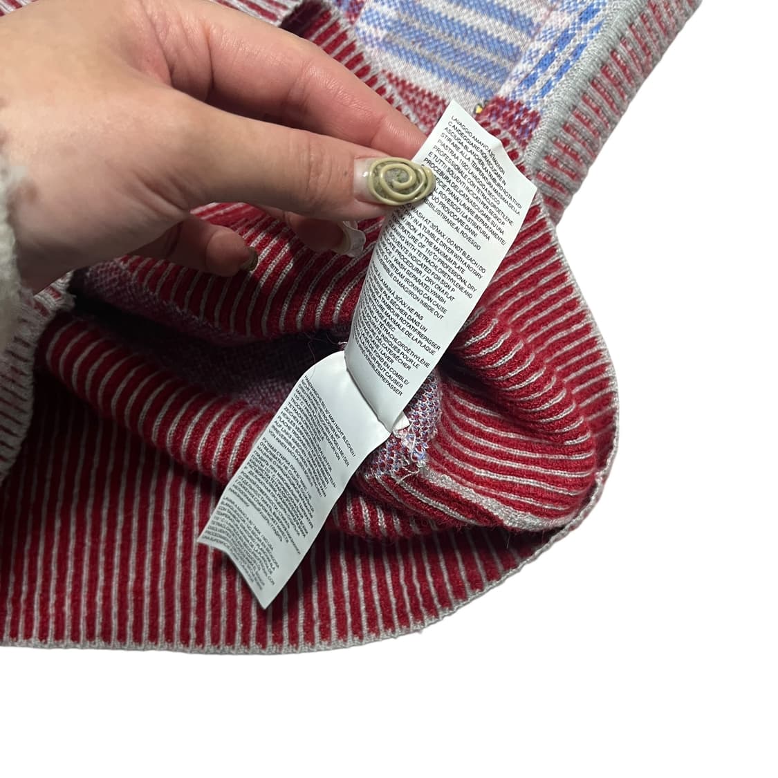 비비안웨스트우드 orb 체크 니트 베스트 상품이미지5