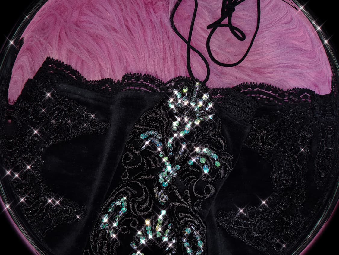 Vintage Fairy-Grunge lisa velour halter 상품이미지2