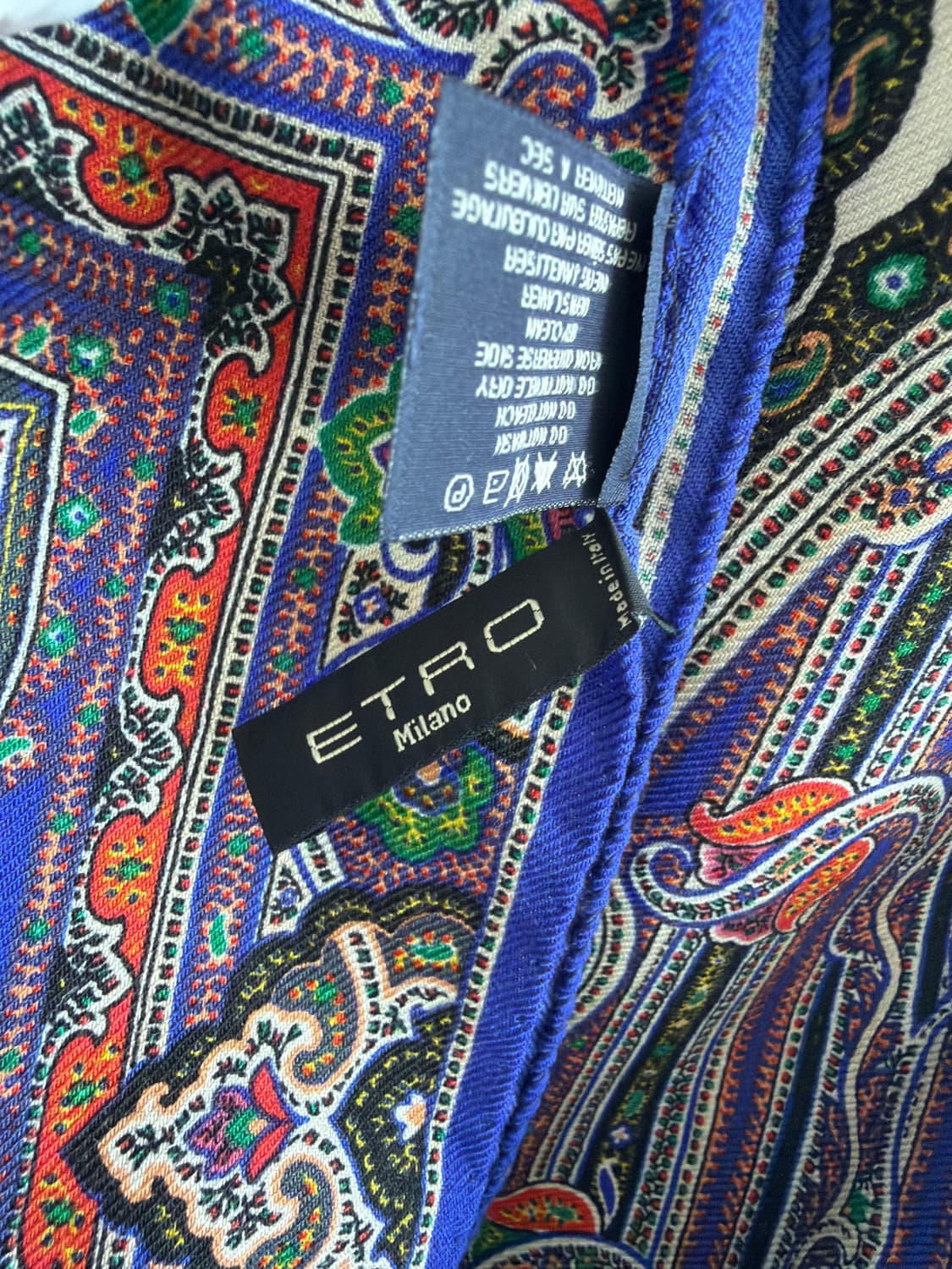 ETRO 페이즐리 울 실크 스카프 상품이미지7