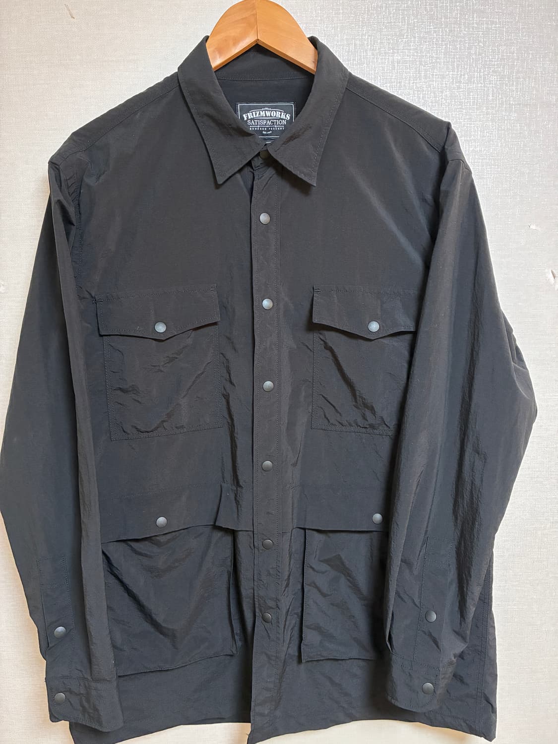 빈티지 프리즘웍스 나일론 셔츠자켓 블랙 XL 상품이미지2