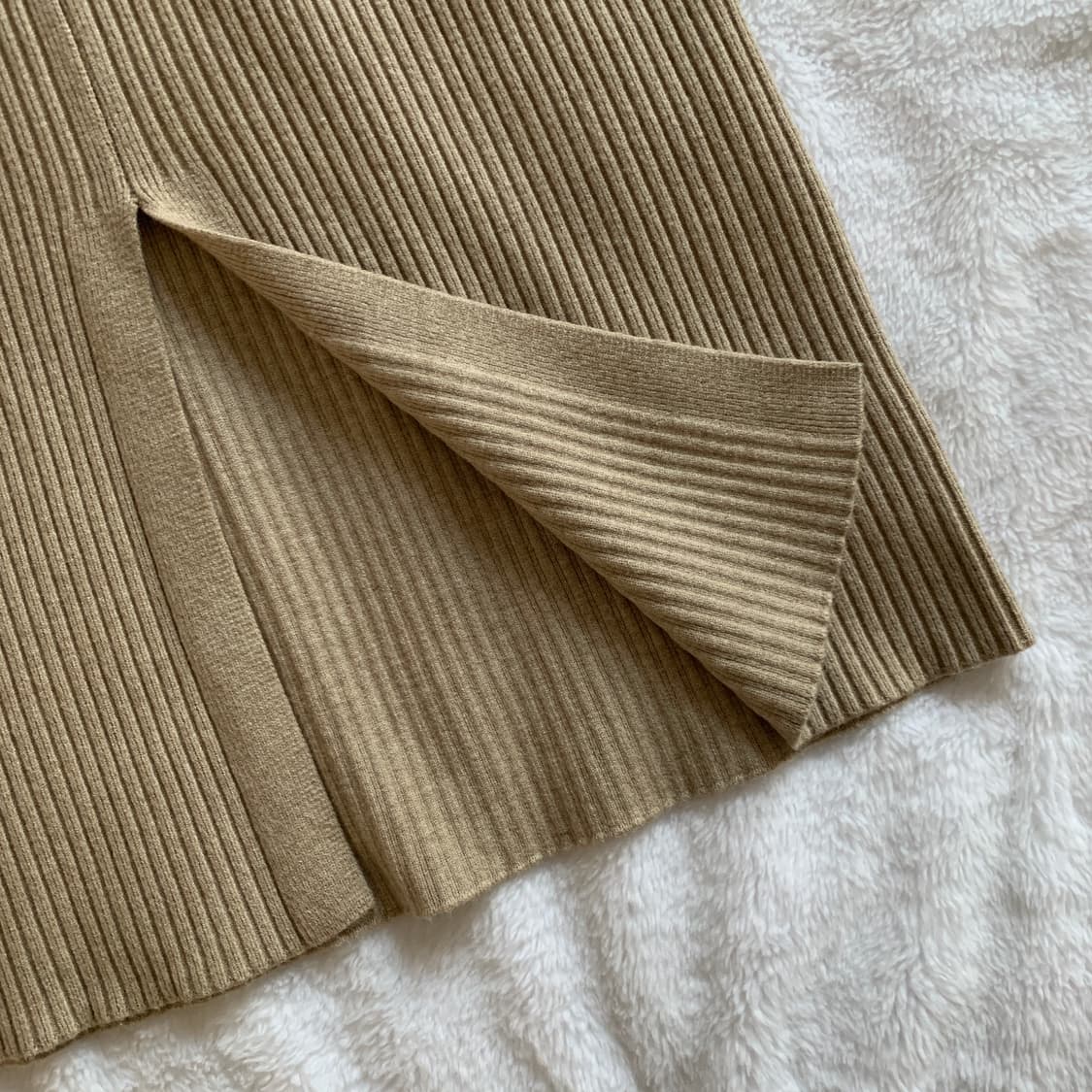 H라인 밴딩 니트 롱스커트 상품이미지7