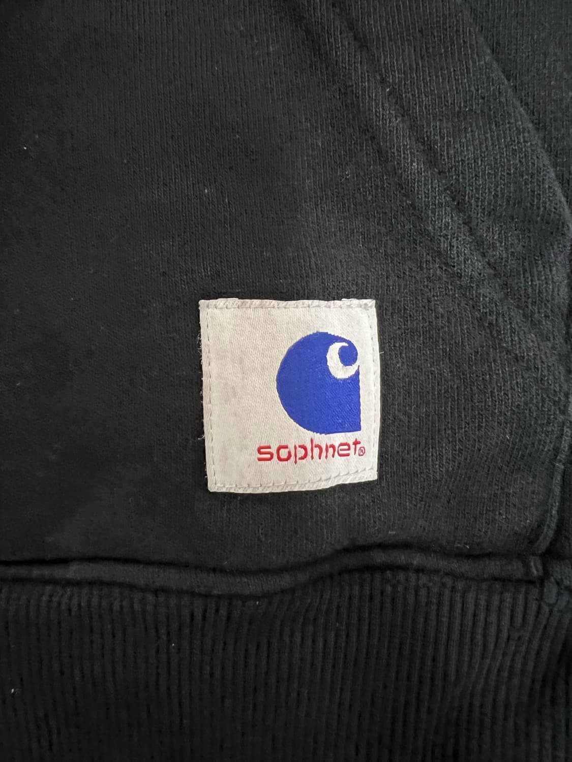 칼하트wip x 소프넷 스펠아웃 후디 블랙 콜라보 상품이미지6