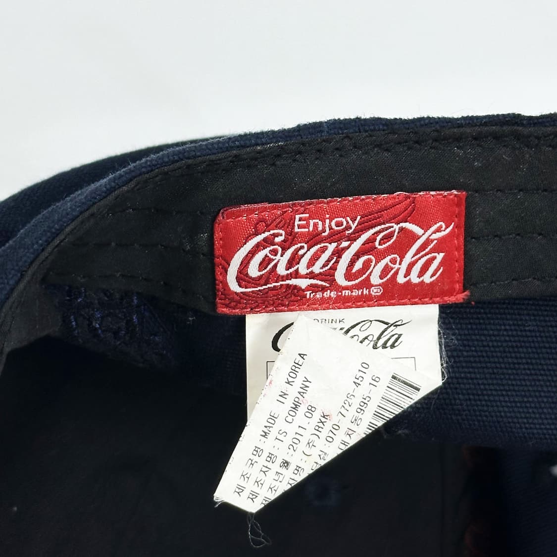VTG 빈티지 코카콜라 네이비 볼캡 모자 상품이미지4
