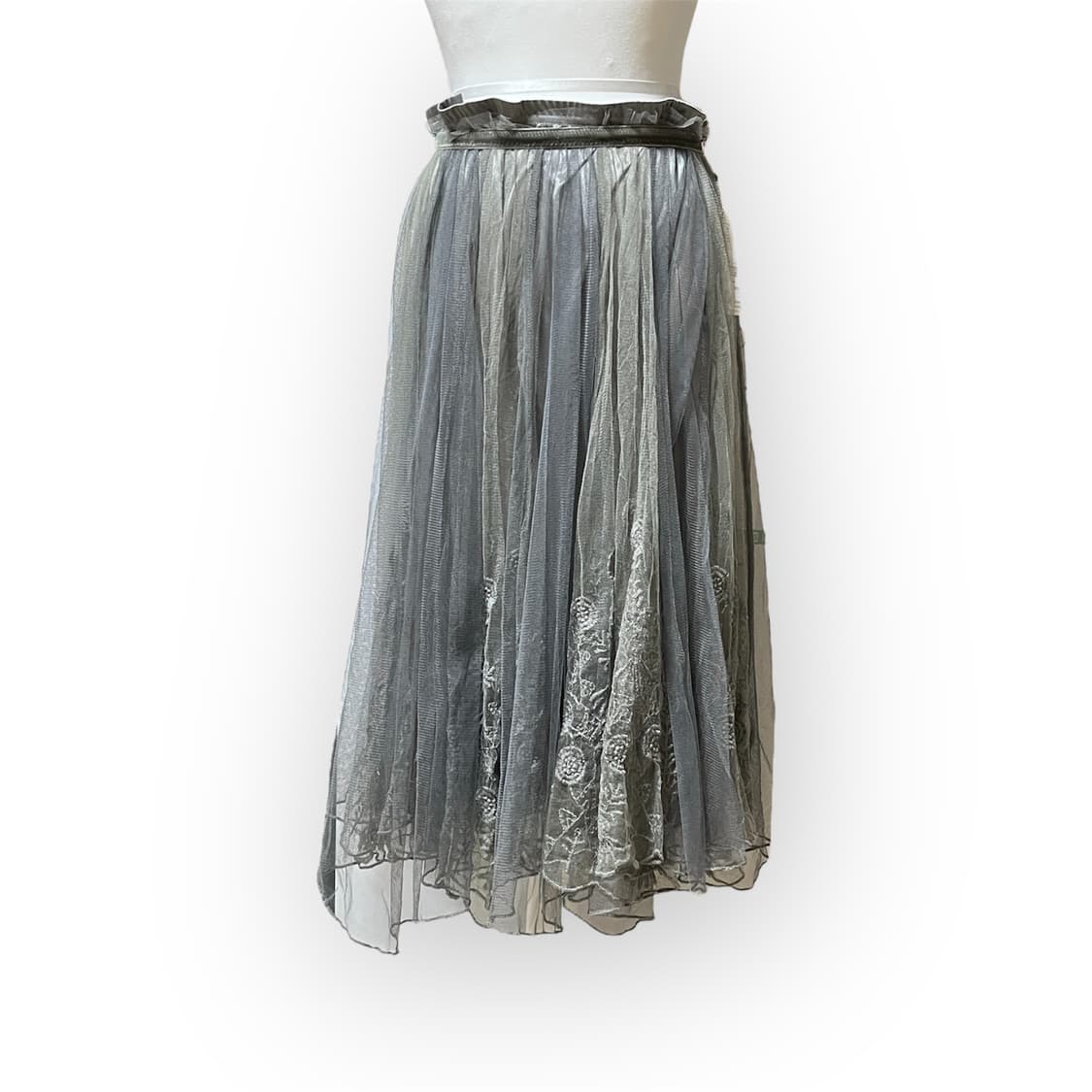 믹스 그레이 샤 스커트 상품이미지2