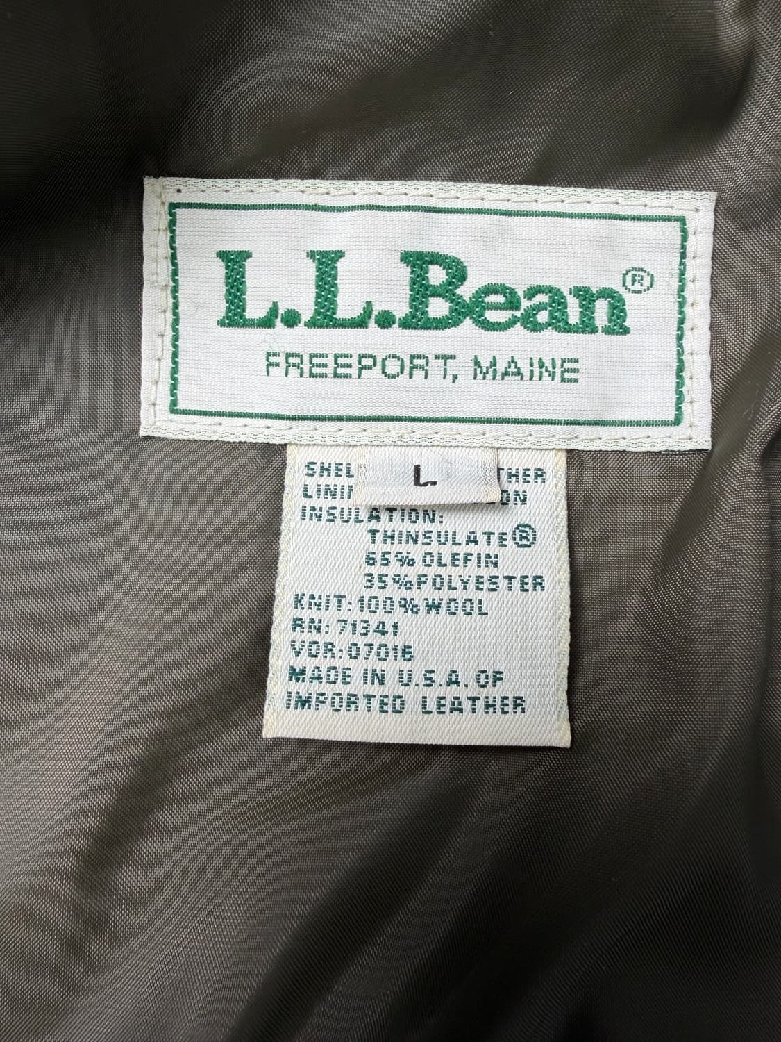 80s L.L.Bean A-2 Flight Leather Jacket  상품이미지3