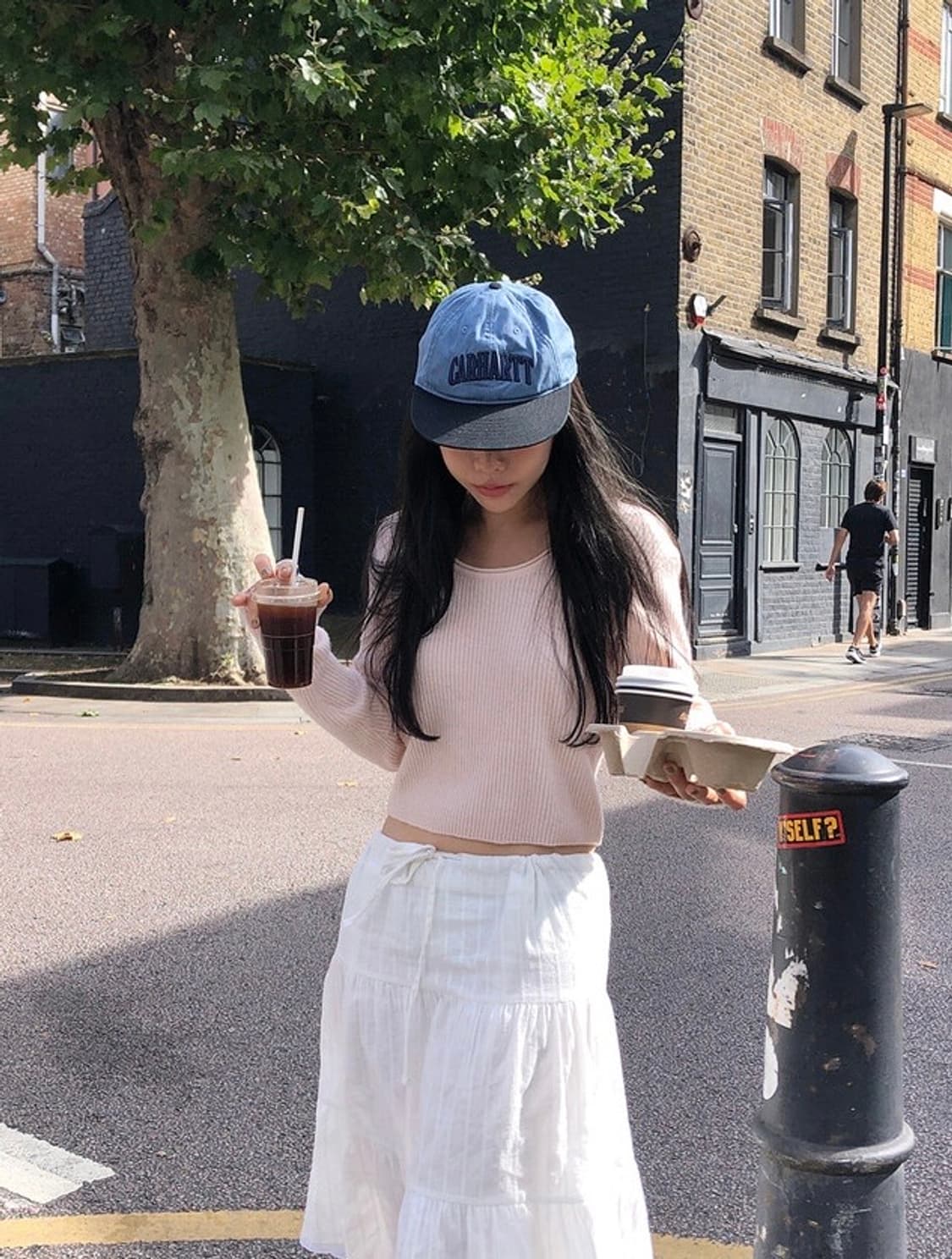 언더비 Favor 여리핏 골지 크롭 니트 소프트핑크 상품이미지2