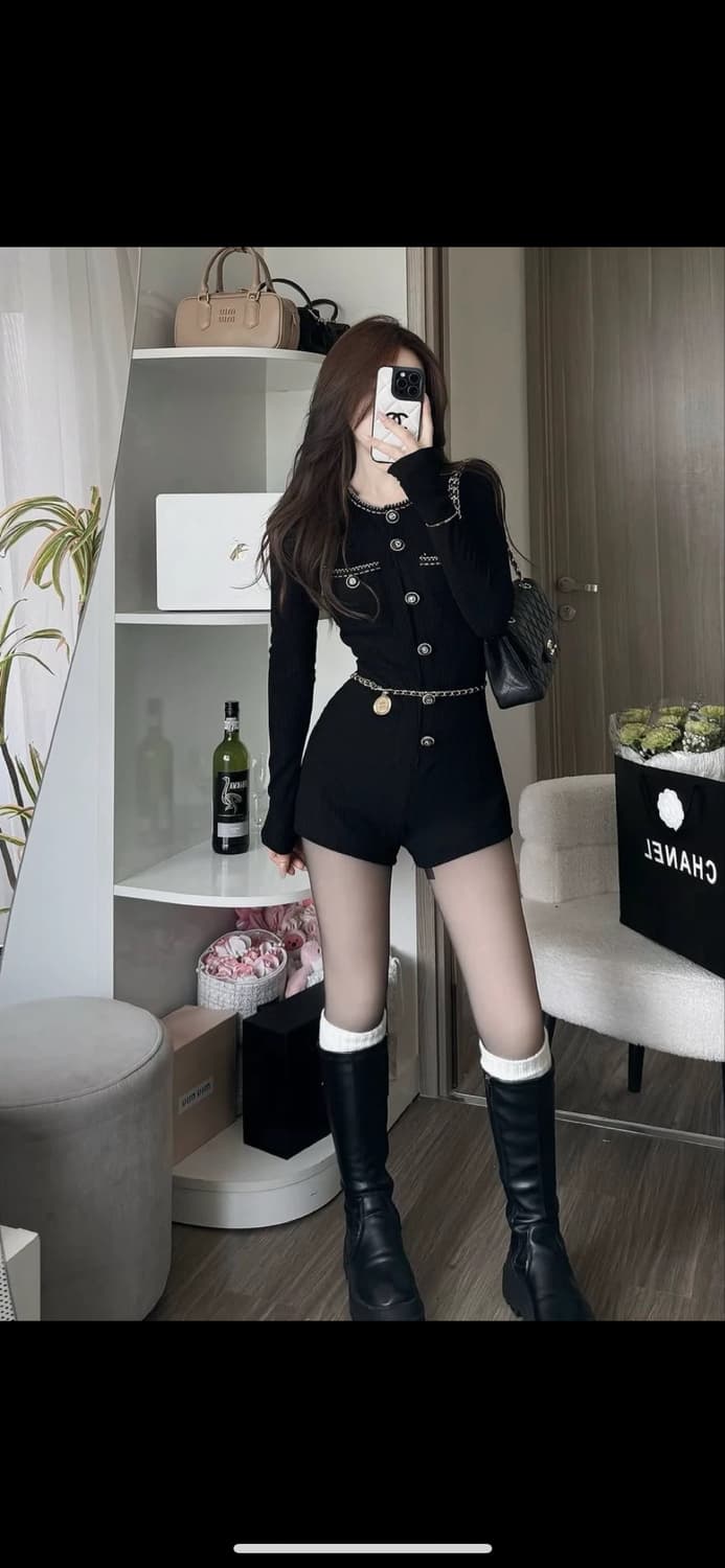 블랙 트위드 슈트 새상품 상품이미지1