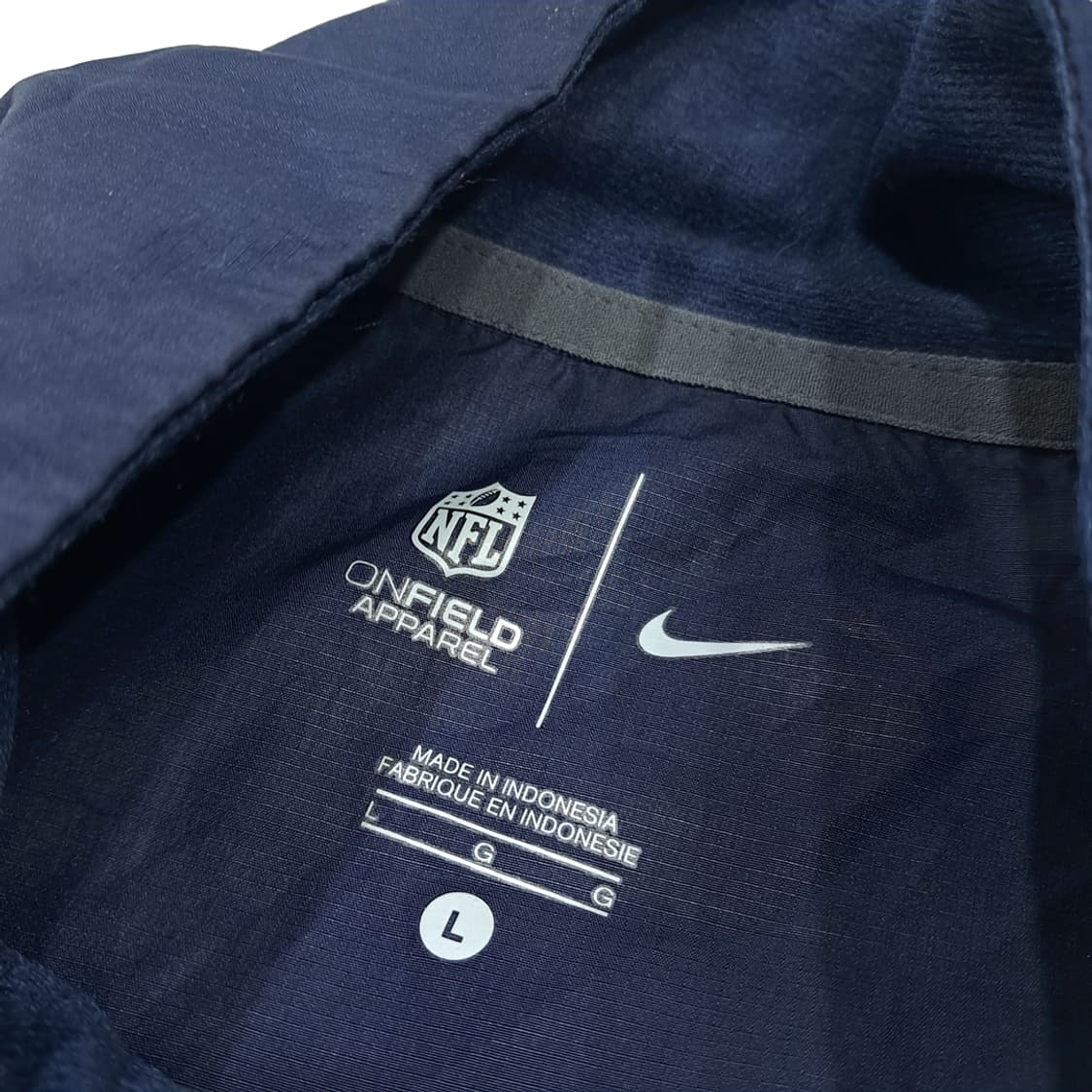 CK143 L 나이키 NFL 씨호크스 다크네이비 바람막이 반팔 아노락 상품이미지3