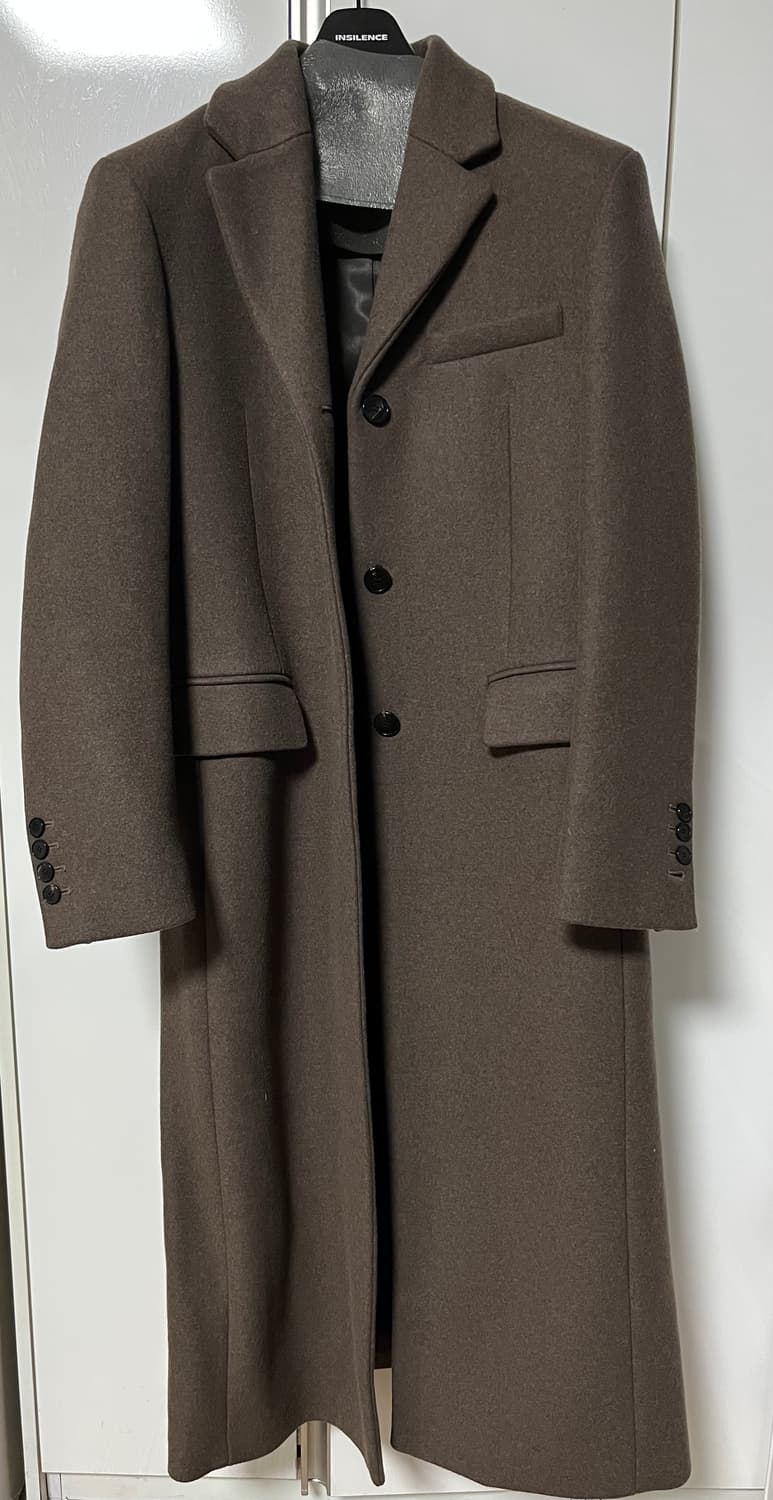 인사일런스 우먼 브라운 롱코트 상품이미지1