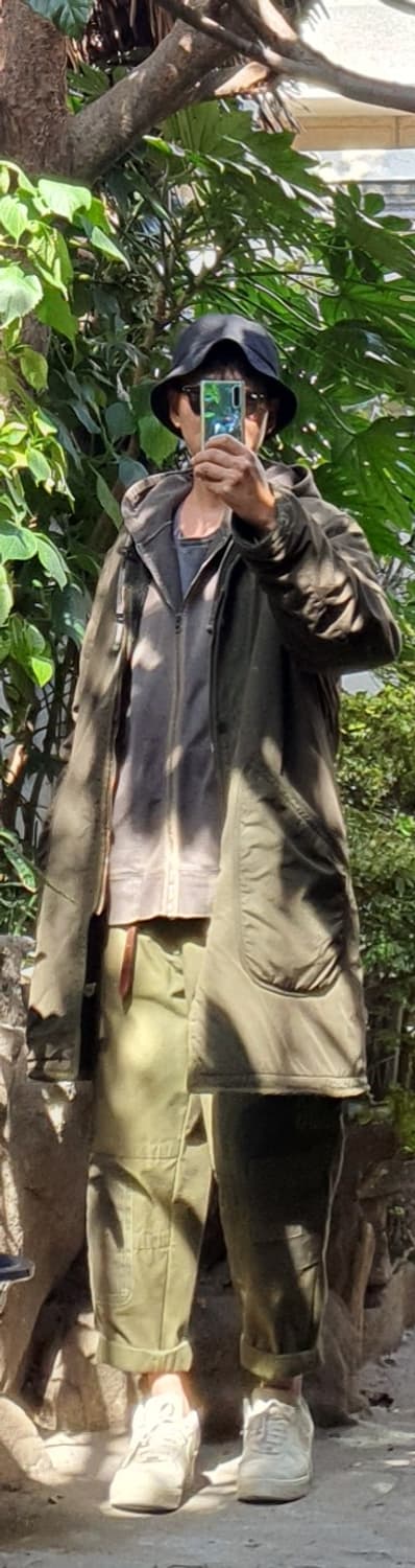 빈티지 스웨덴군 퍼 라이너 + m-65 피쉬테일 파카 커스텀 자켓. 상품이미지10