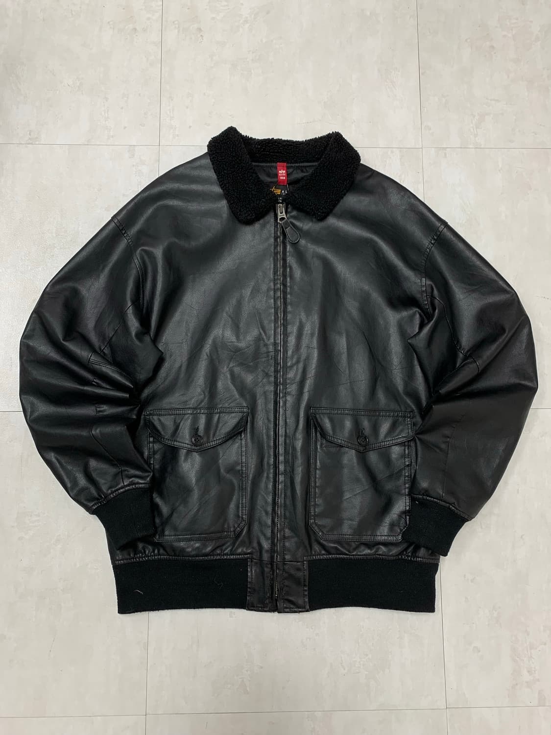 알파인더스트리 가죽 자켓 상품이미지1