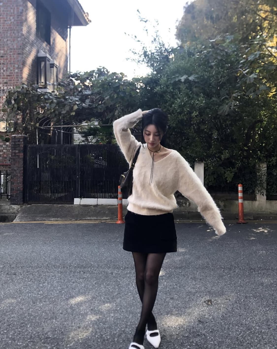 오솔 아카이브 벌키 아이보리 니트 상품이미지2