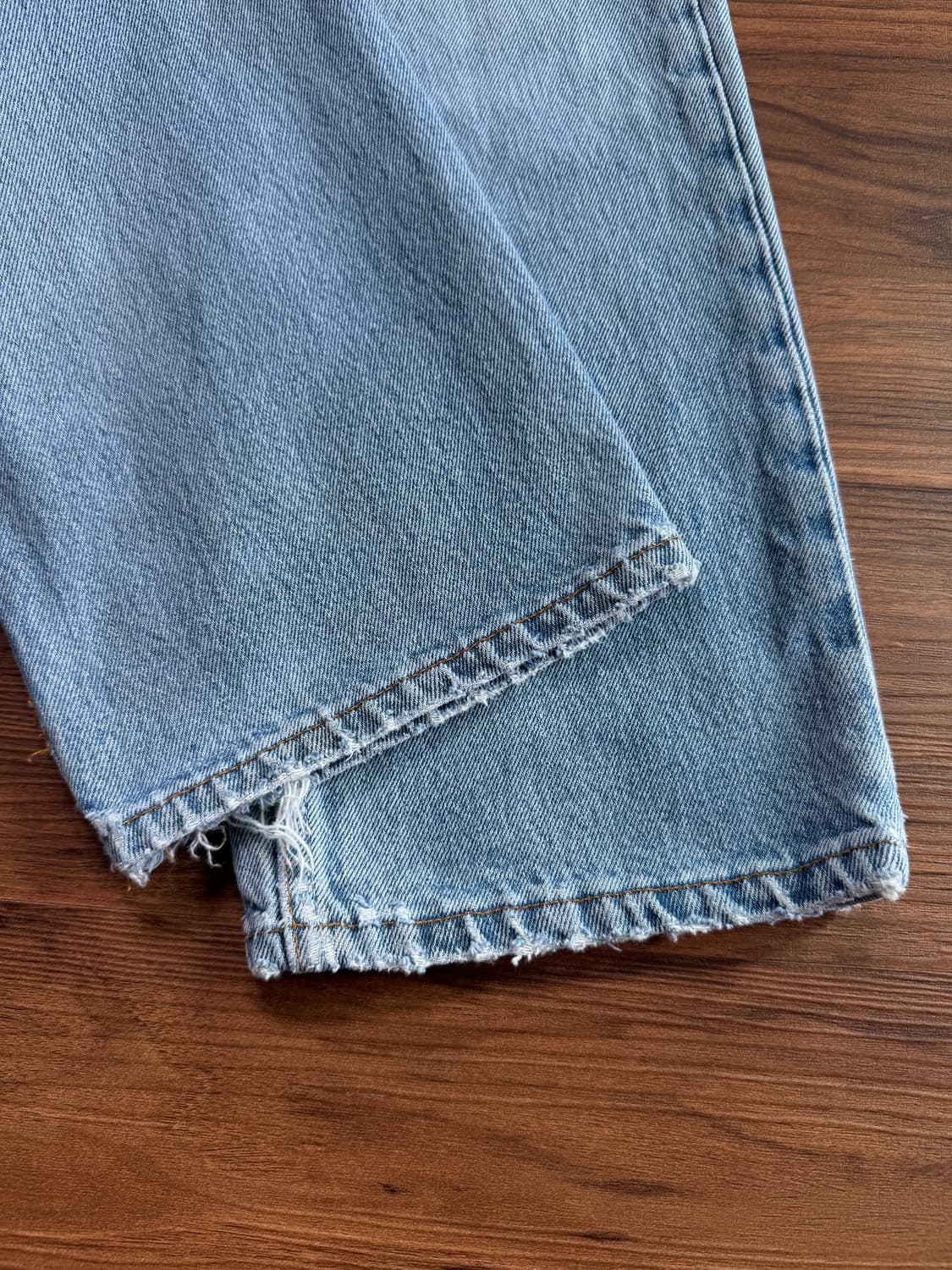 [32]90's 리바이스 501 Made in USA 리페어드 데님 팬츠 상품이미지4