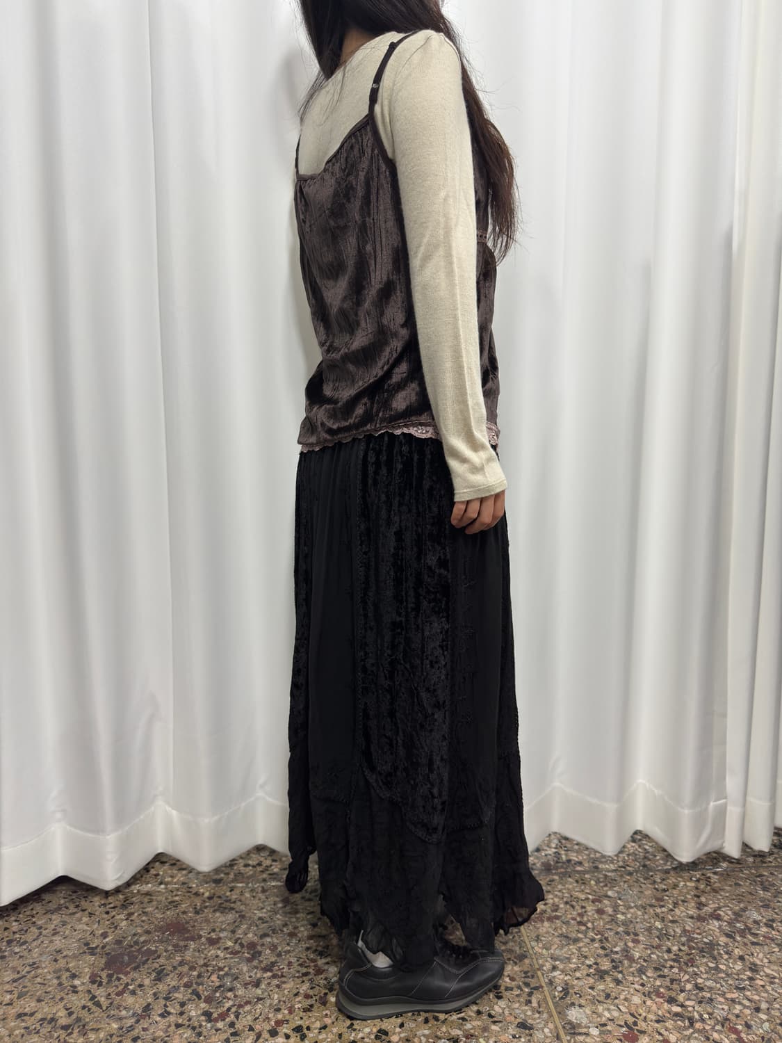 velvet sleeveless 상품이미지6
