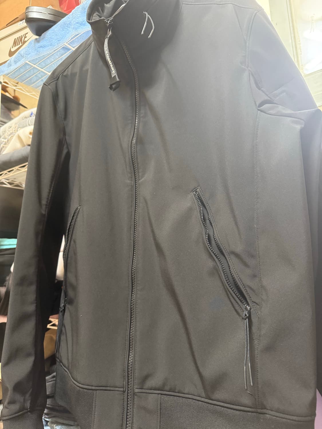 CP 컴퍼니 쉘 R 렌즈 자켓 블랙 50 사이즈 상품이미지1