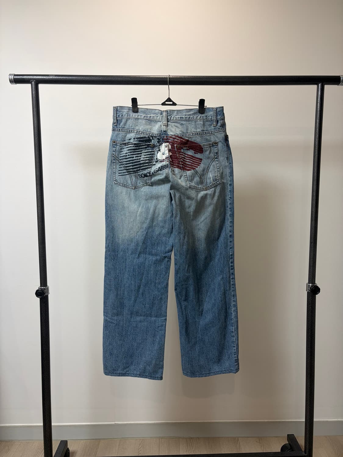 (32) 돌체앤가바나 백프린팅 포인트 데님팬츠 상품이미지1