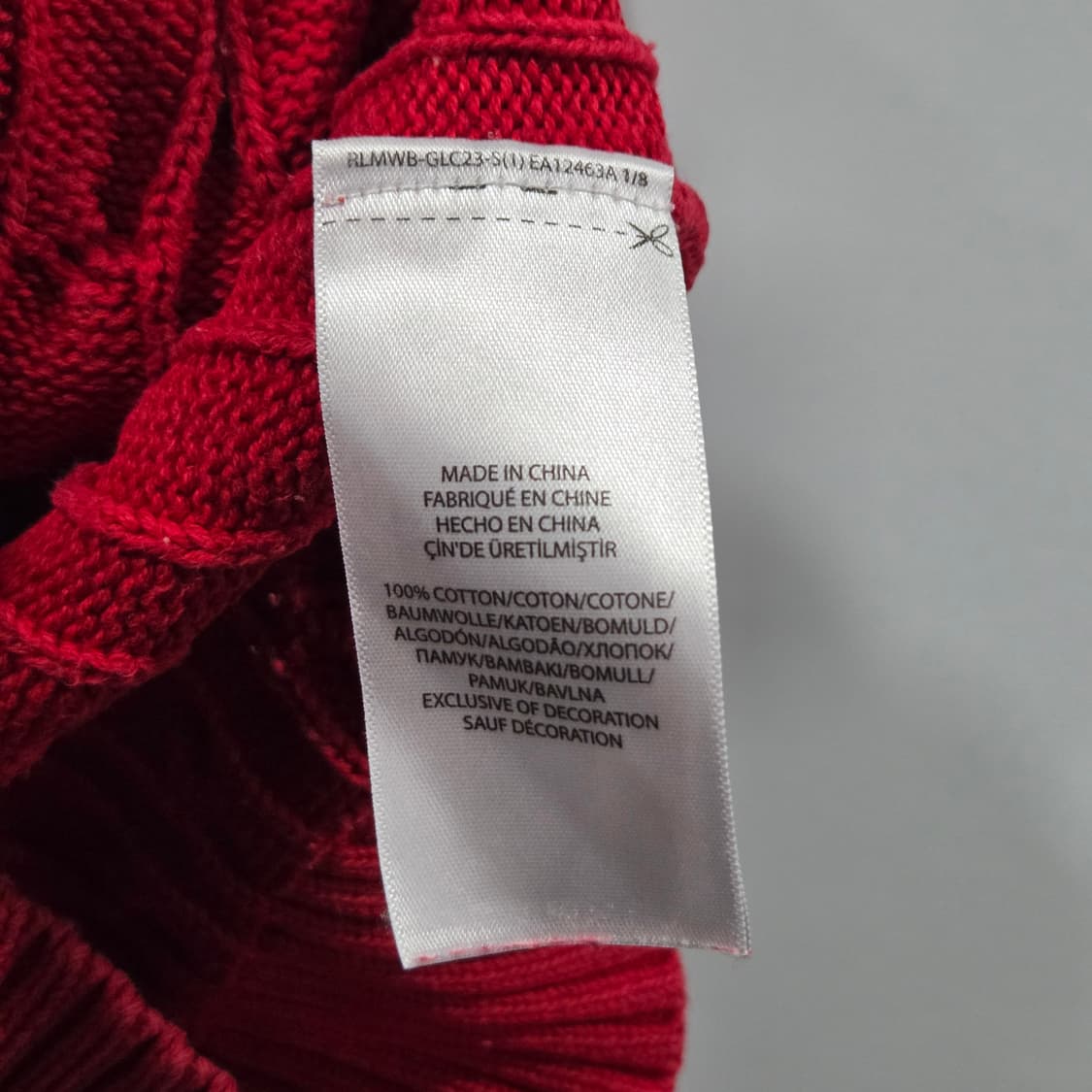 폴로랄프로렌 키즈 케이블 니트 S(8) 상품이미지4