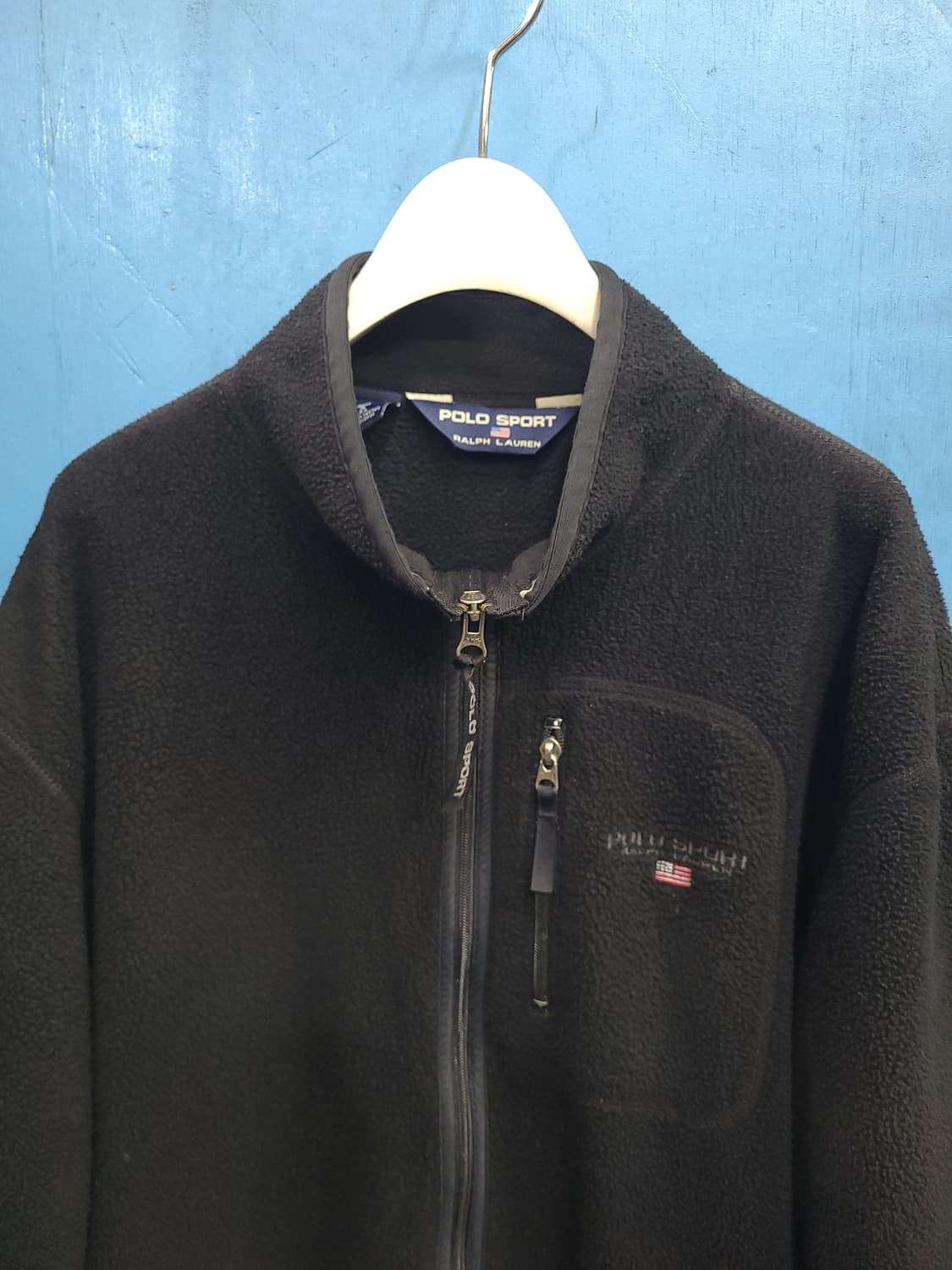 미국생산 성조기 폴로 후리스플리스 상품이미지1