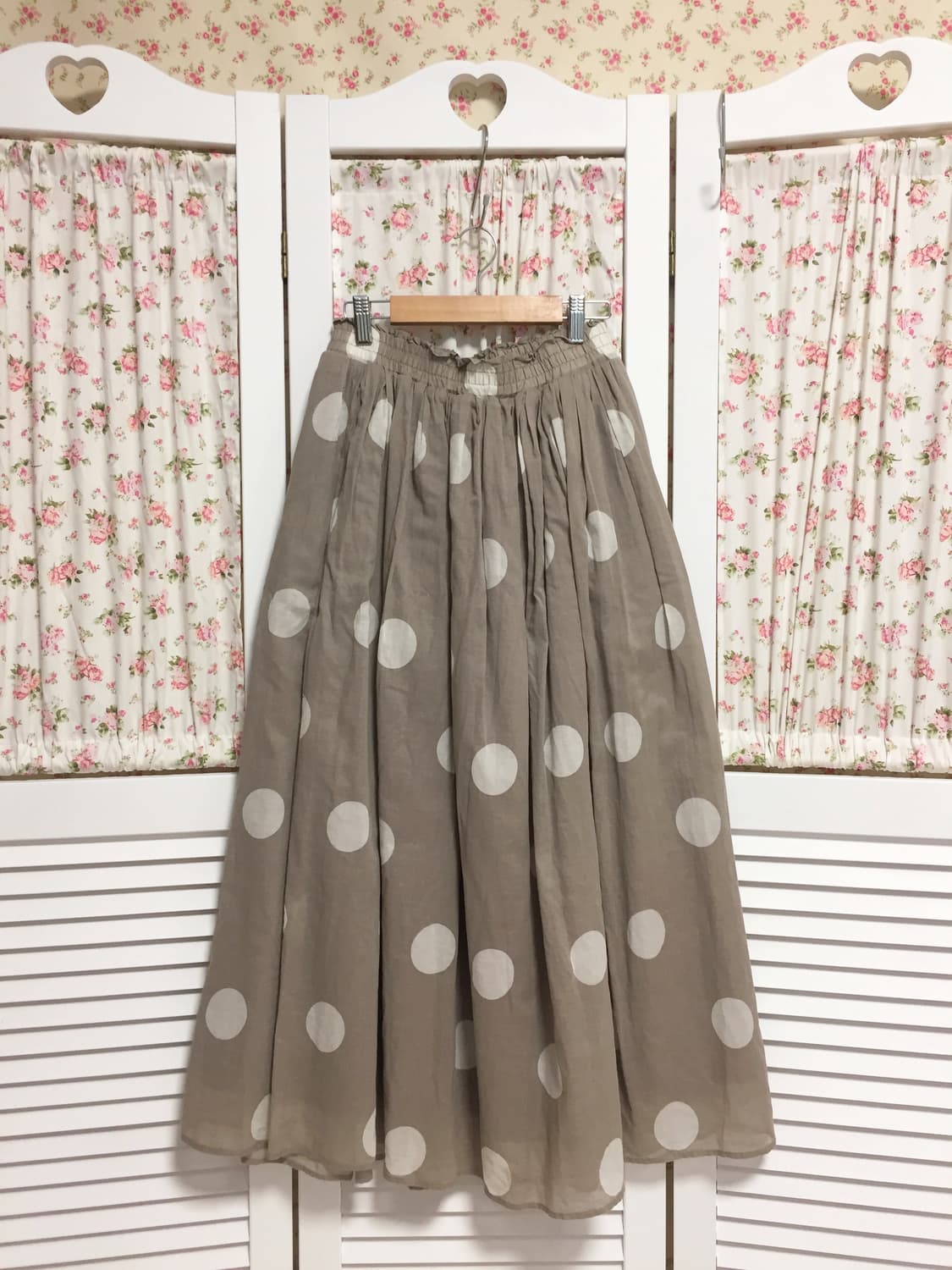 빈티지 모리걸 사만사모스 도트 스커트 상품이미지2