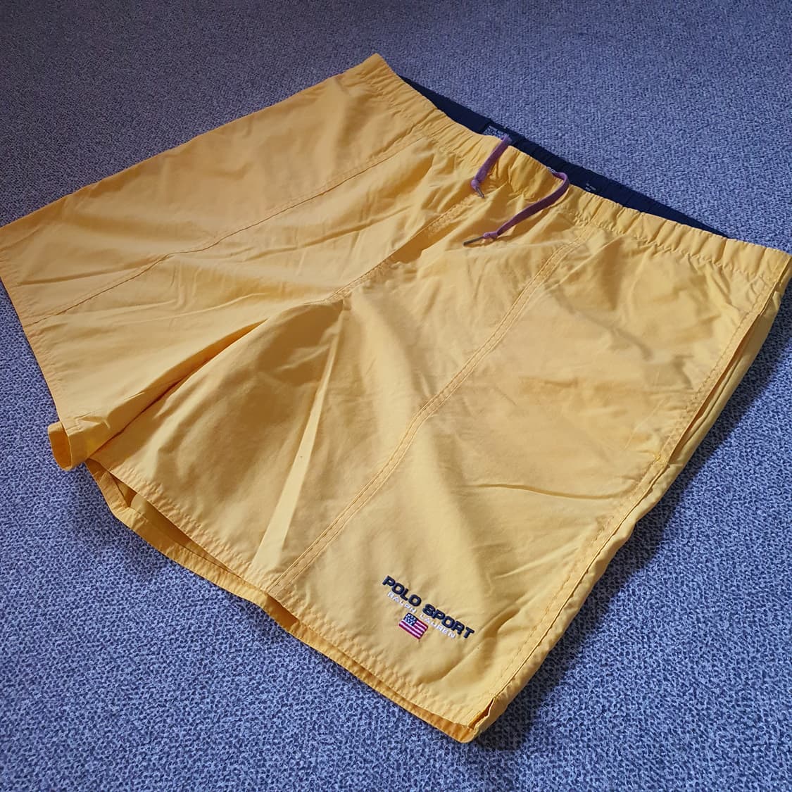 90s 폴로 스포츠 옐로우색 스윔 쇼츠 상품이미지2