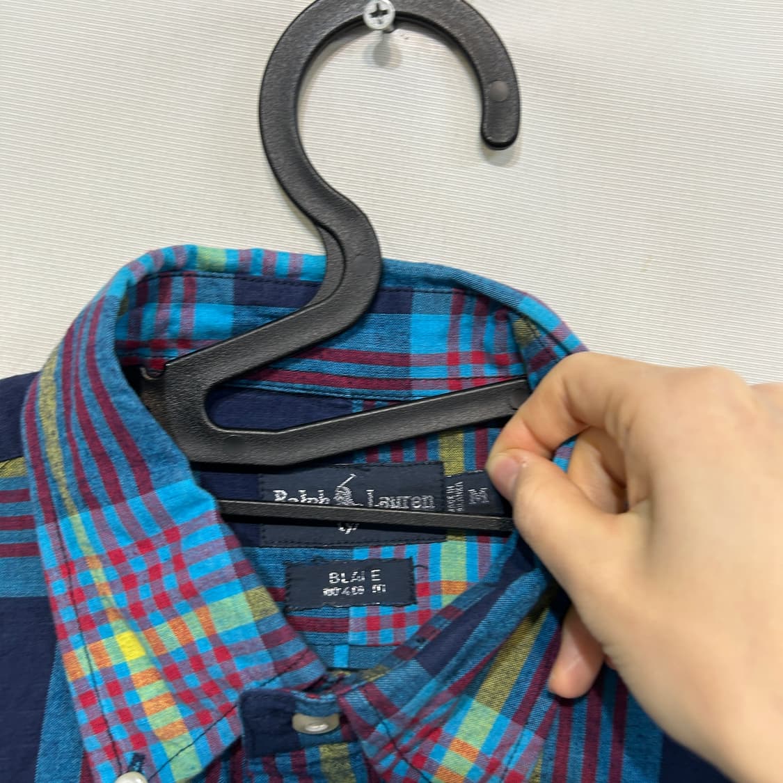 폴로 랄프로렌 남성 체크 셔츠 M 새상품 상품이미지2