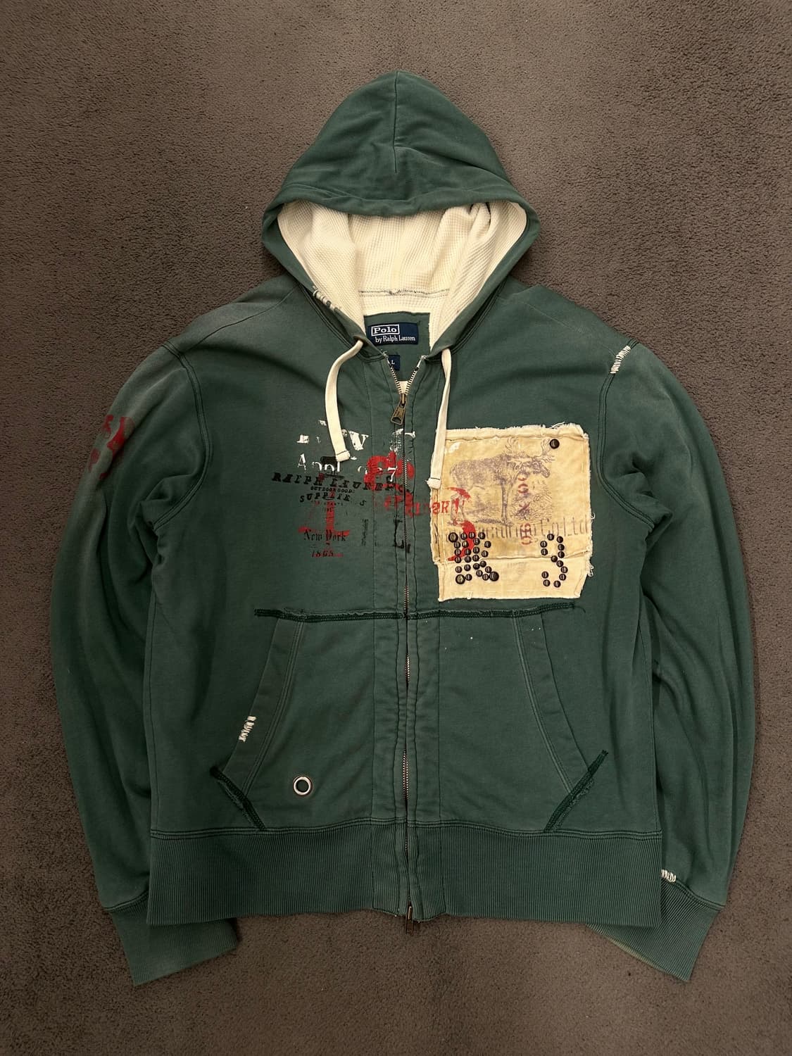 폴로 랄프로렌 빈티지 파커 후드집업 처분 대장급  상품이미지1