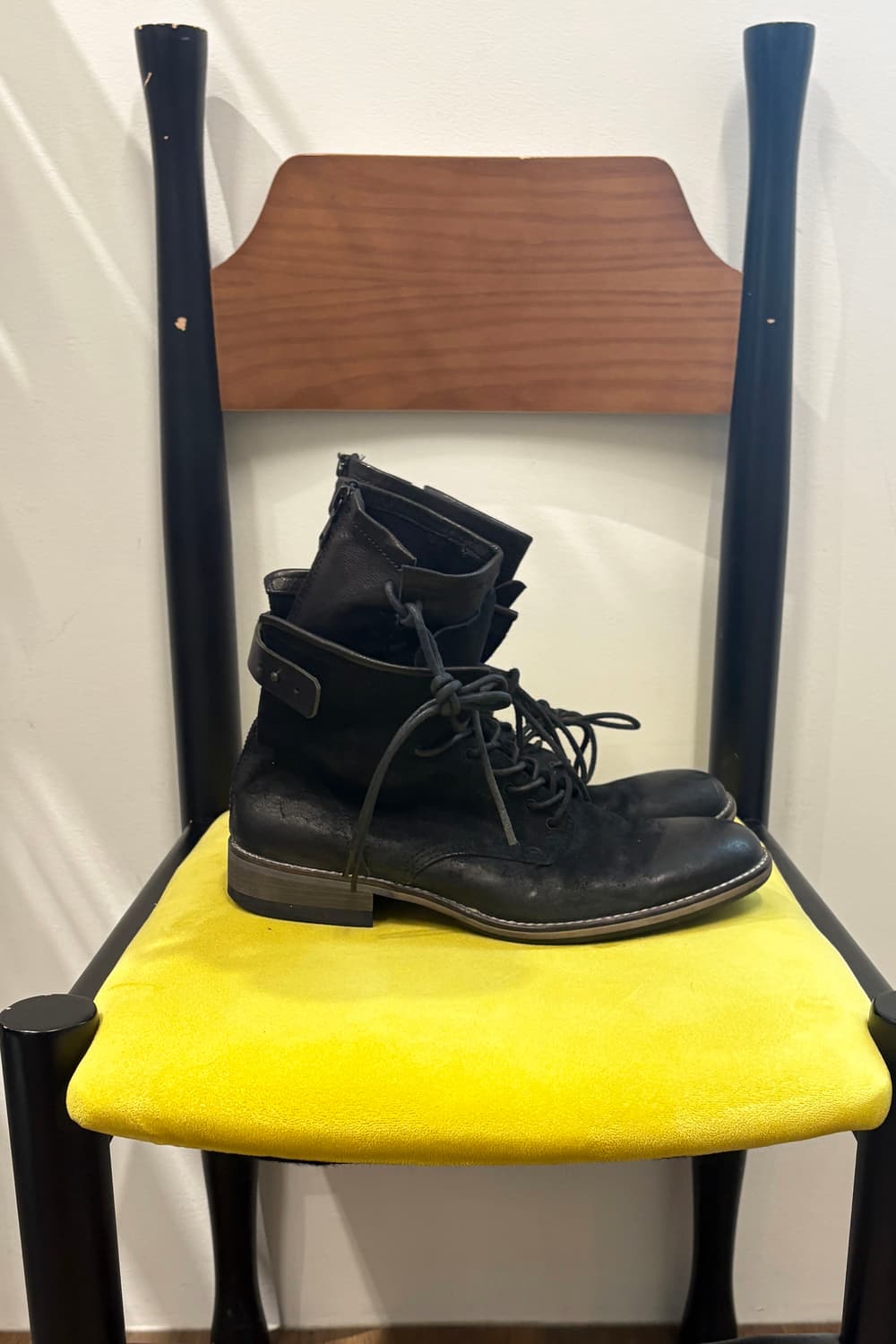 Tornado Mart Layered Lace-up Boots 상품이미지3