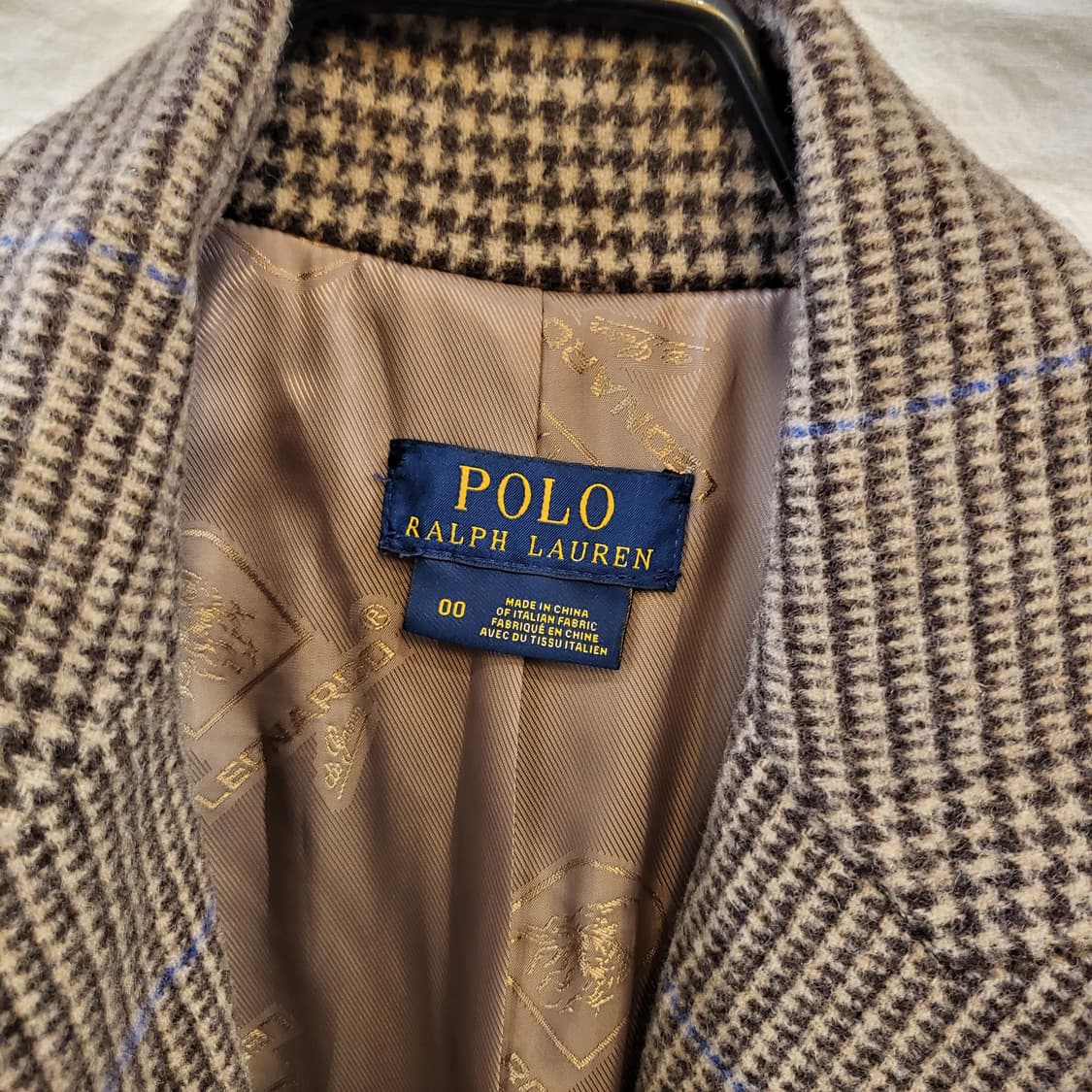 폴로 랄프로렌 체크패턴 헤링본 벨트 롱 코트 상품이미지4