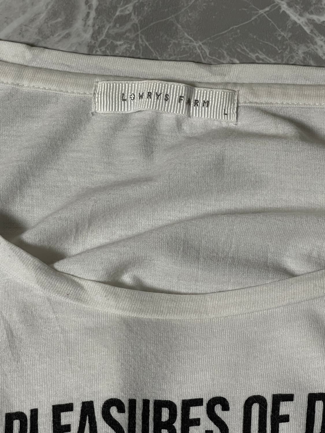 (Lowrys farm)u neck printing sleeve t 상품이미지2