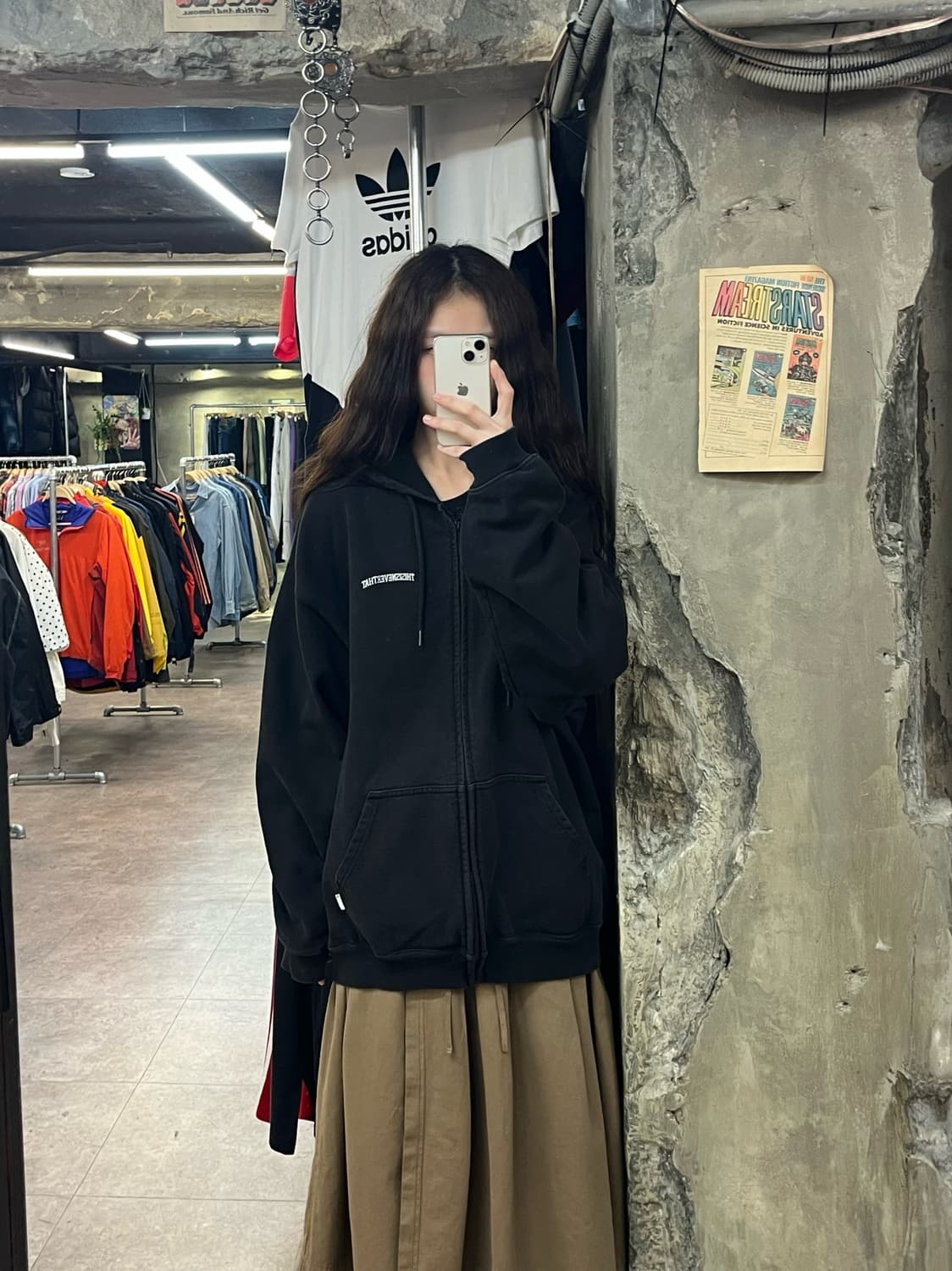 디스이즈네버뎃 후드집업 블랙 XL #csz2197 상품이미지2