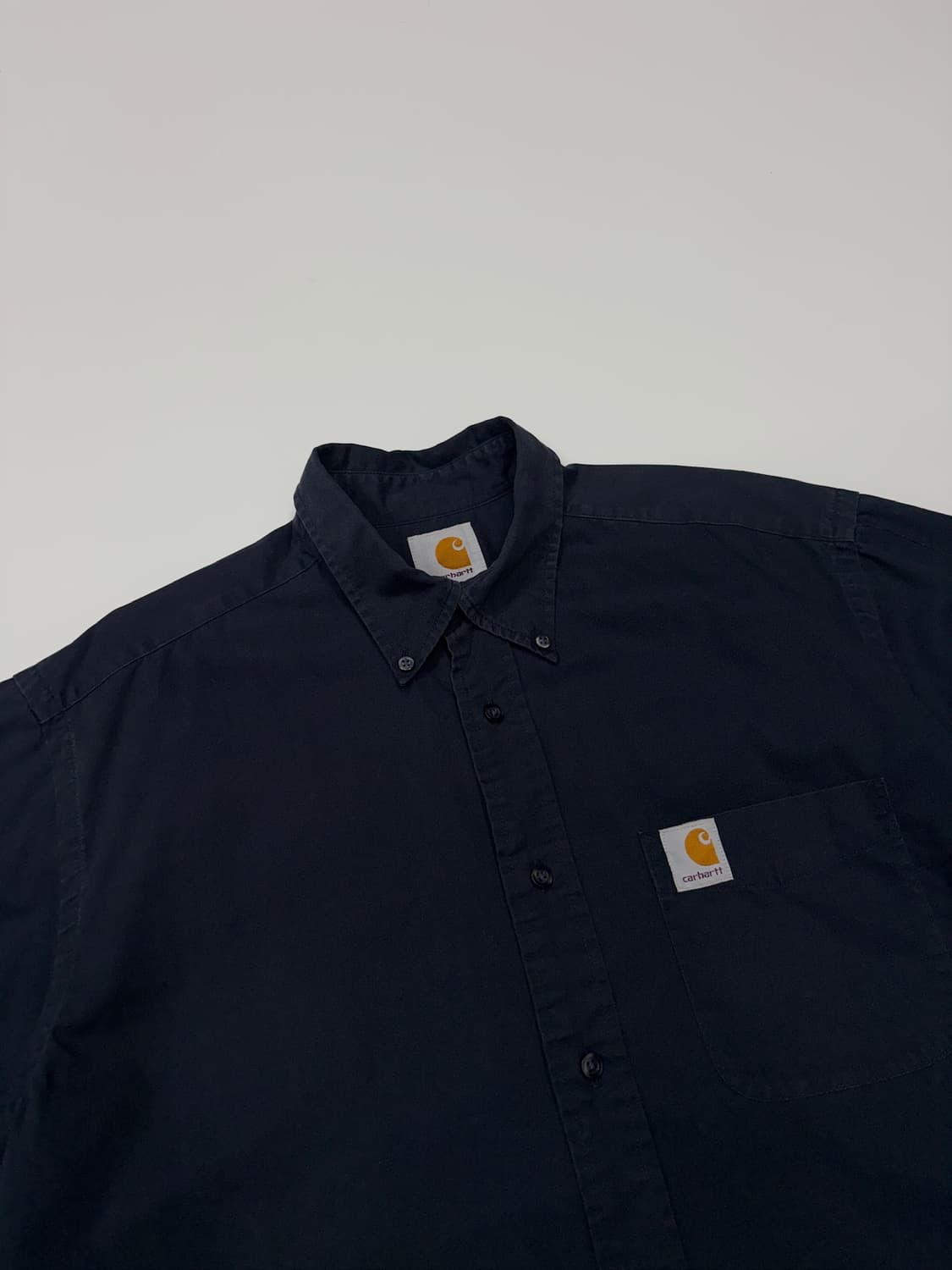 Carhartt 칼하트 네이비 반팔 워크셔츠 워크웨어 반팔 셔츠 상품이미지1