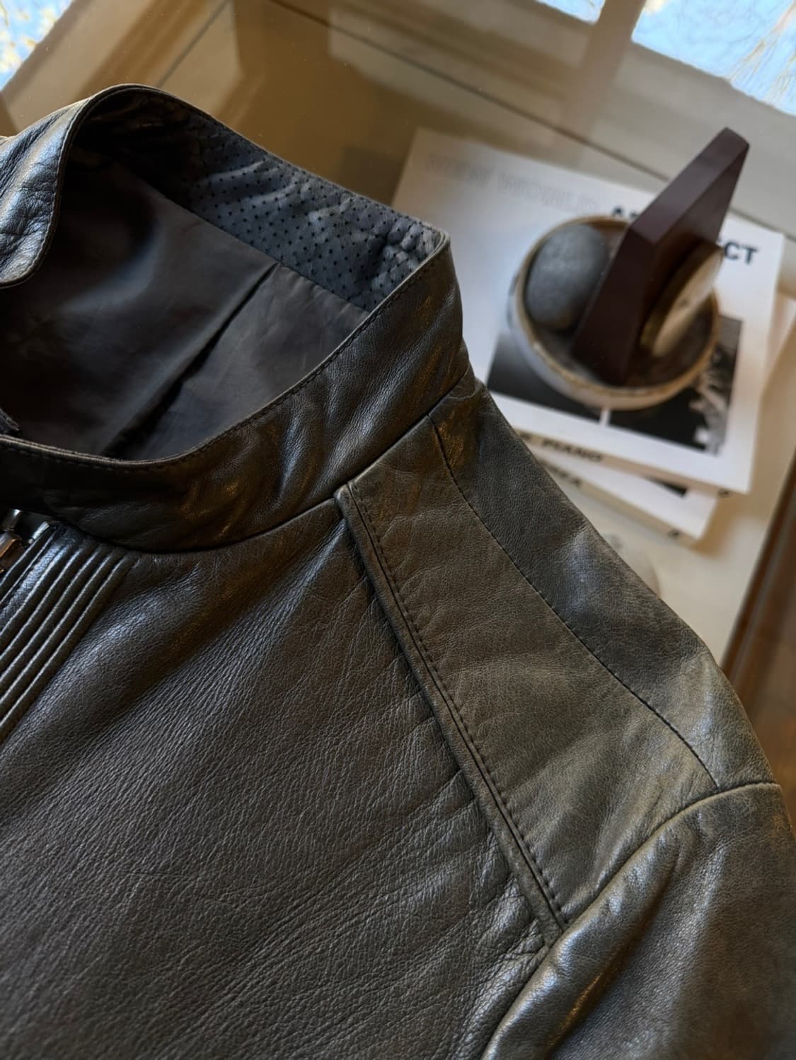 반하트 디 알바자 램스킨 라이더 자켓 슬림100 상품이미지8