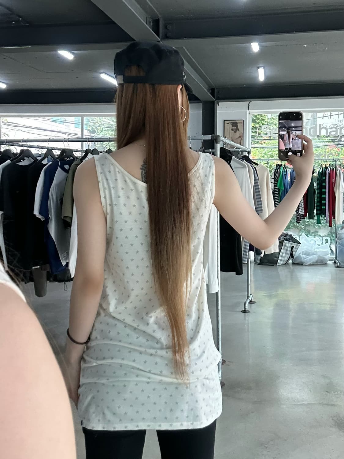 히스테릭글래머 히스걸 스타 원피스 슬리브리스  상품이미지2