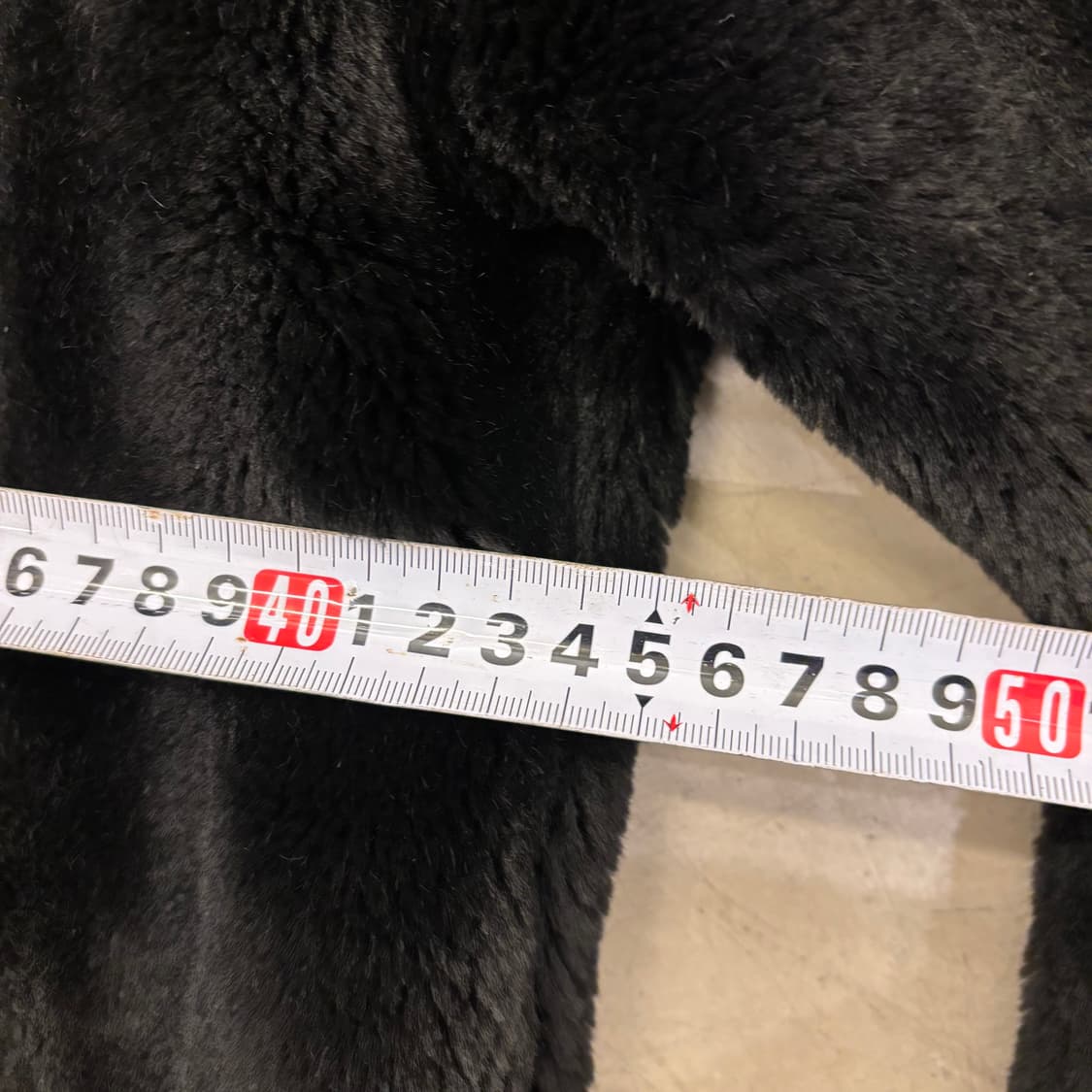 빈티지 블랙 페이크 퍼 자켓 상품이미지5