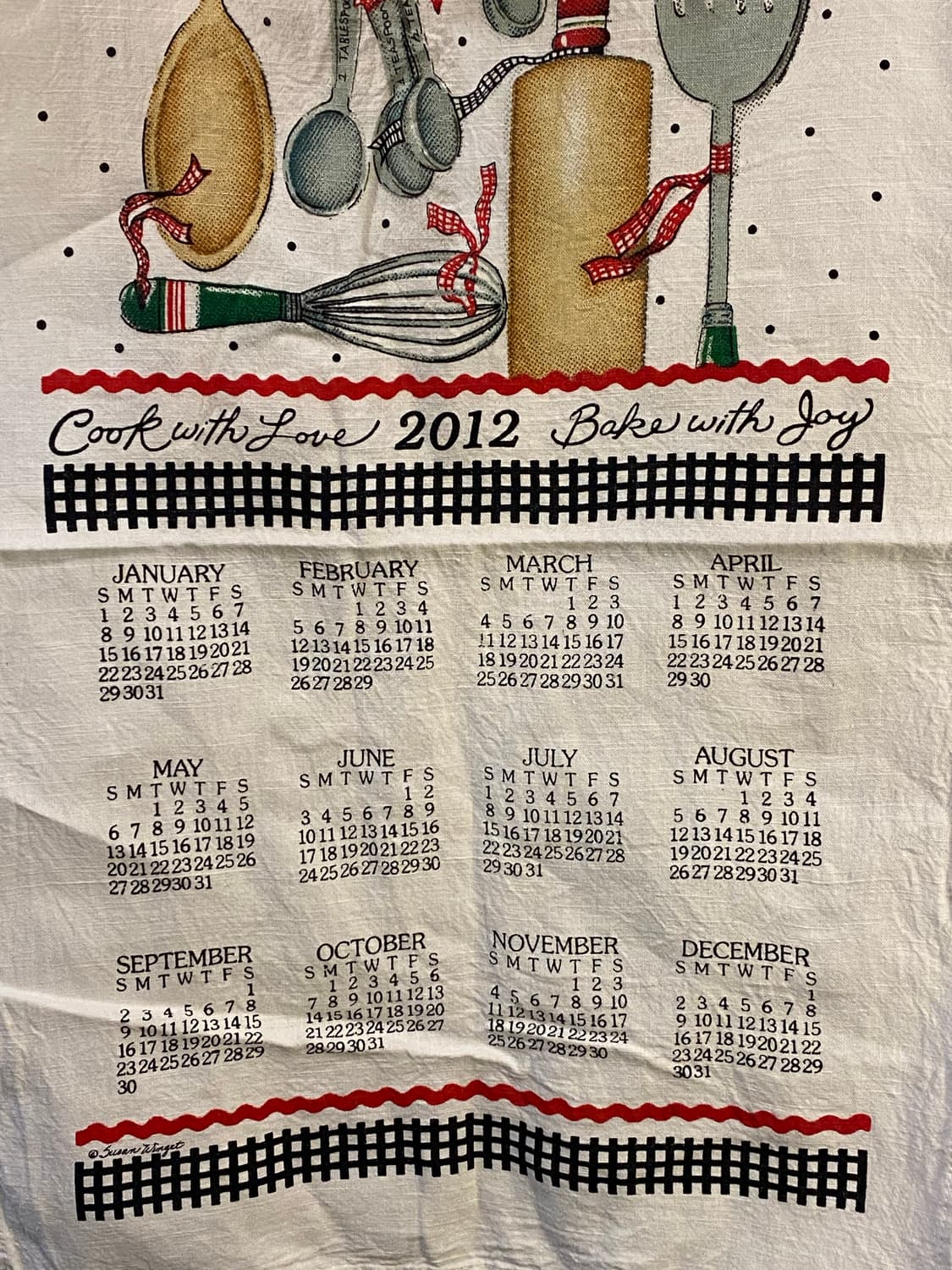 ☕️유럽 티타월 캘린더패브릭 상품이미지5