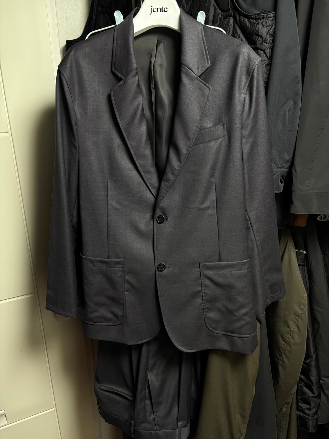 (4) 브라운야드 자켓+팬츠+숏츠 셋업 그레이 상품이미지3