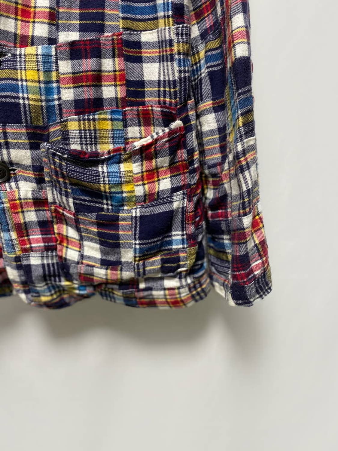 JPN madras check patchwork jk 상품이미지5