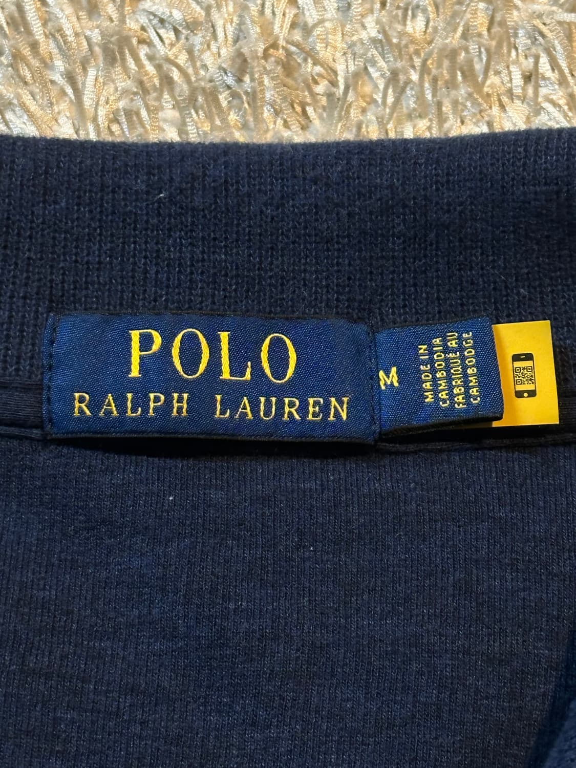 폴로 랄프로렌 신형 QR 멀티포니 하프 반집업 니트 네이비 상품이미지6