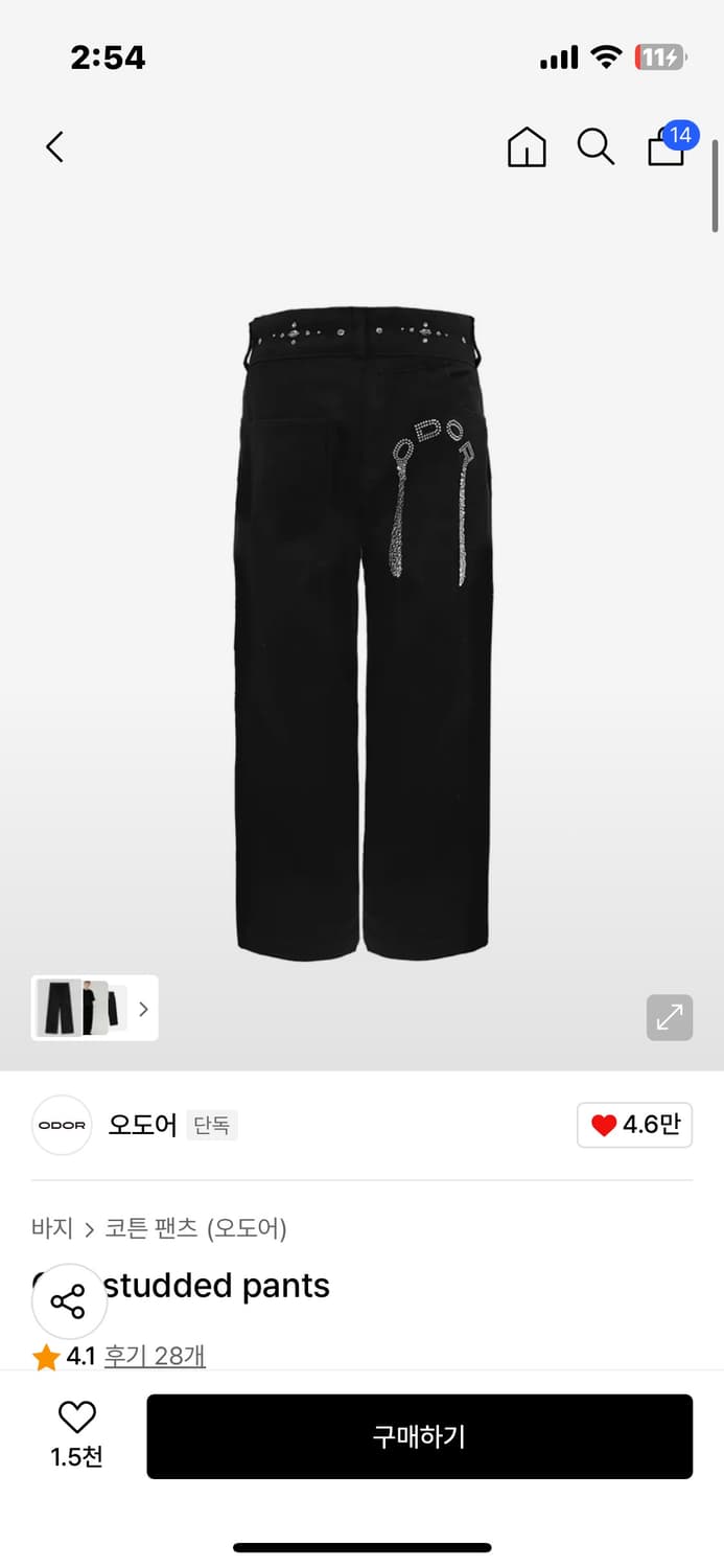오도어 팬츠  상품이미지1