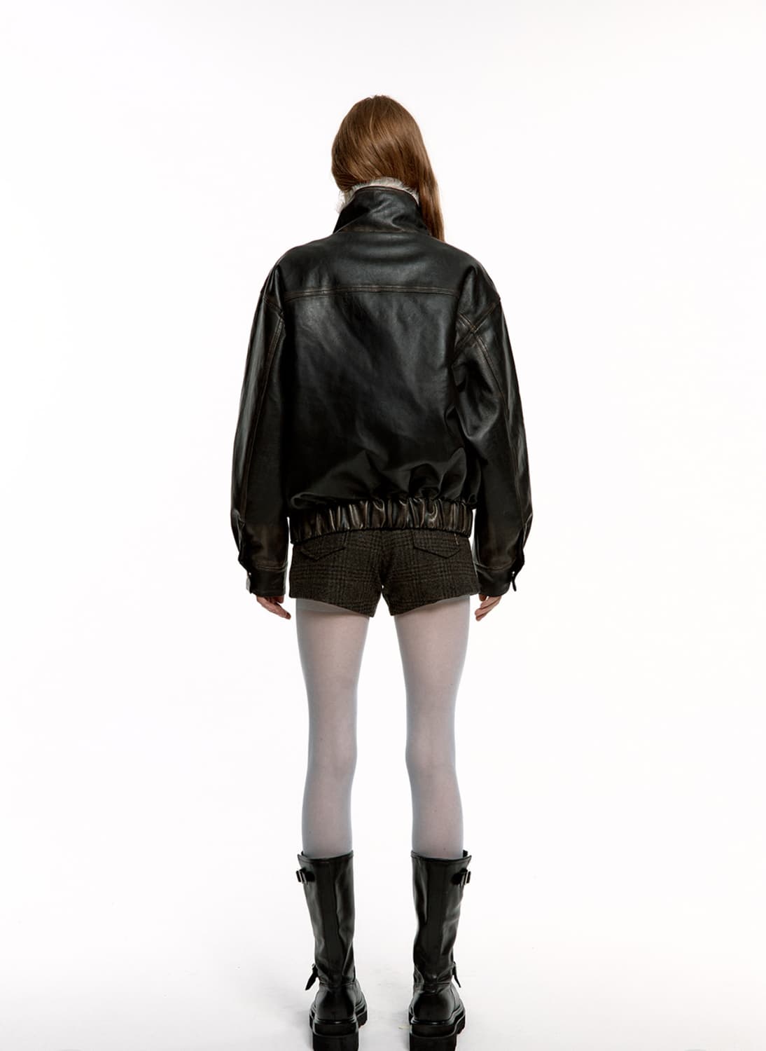 roughneck 러프넥 워싱 레더 무스탕 자켓 상품이미지4