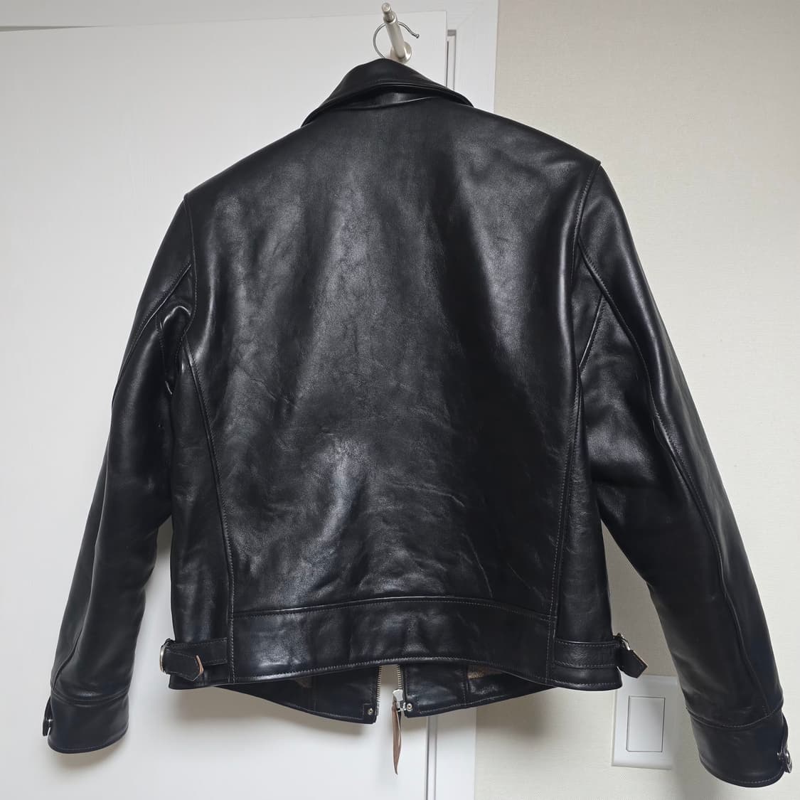 더블헬릭스 허깅 더 커브 블랙 가죽 자켓 40사이즈 상품이미지5