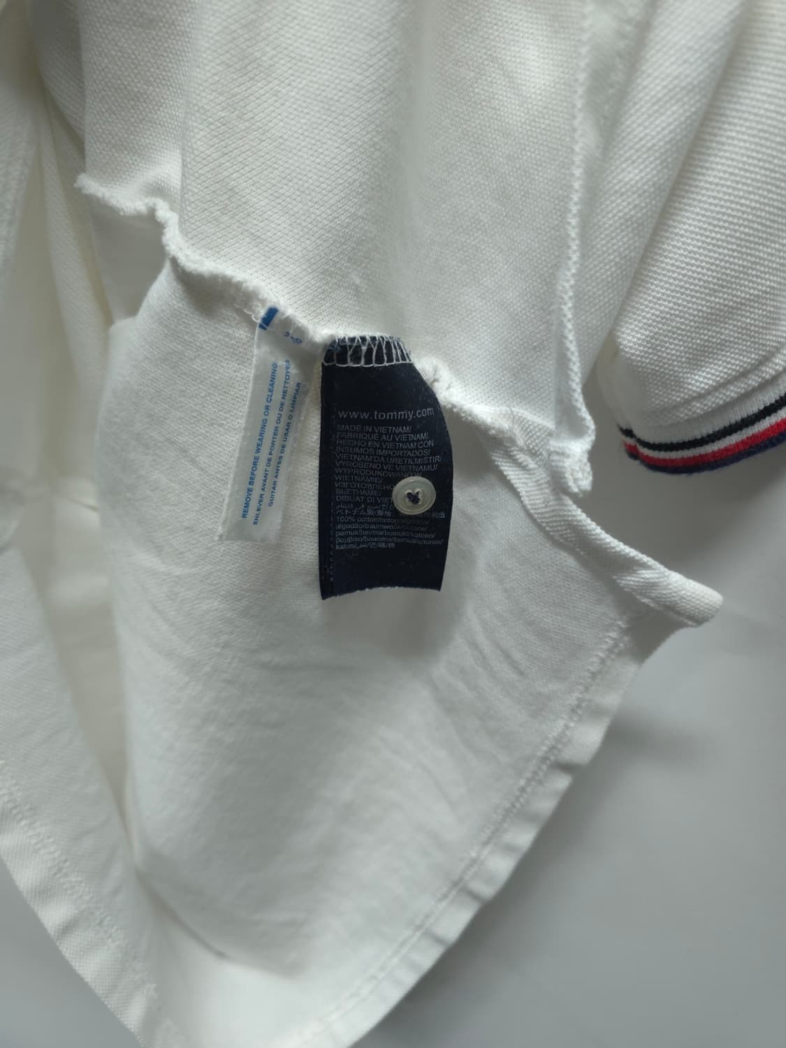 타미힐피거 오가닉 코튼 시그니처 배색 반팔 카라티(95~100) 상품이미지10