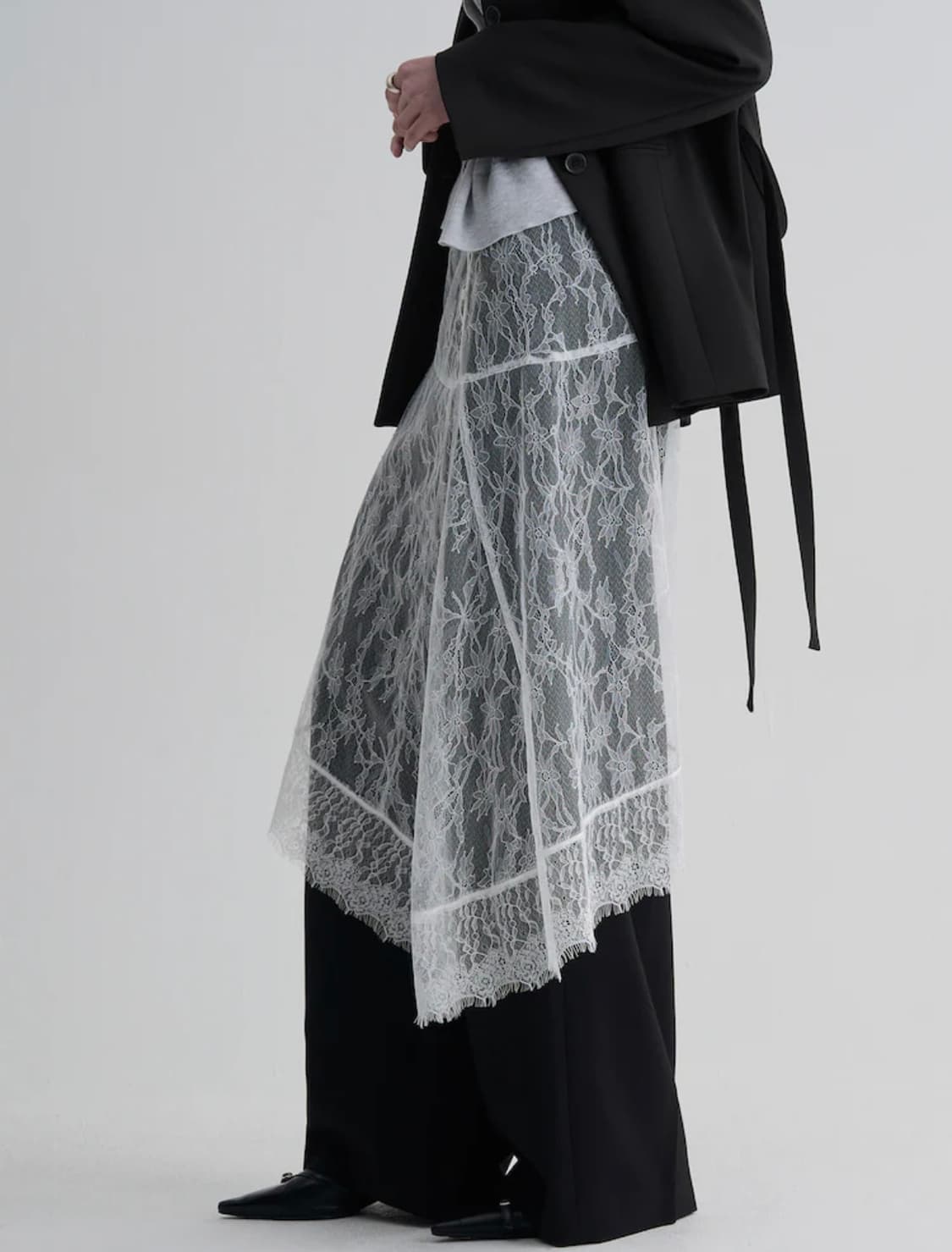 에잇세컨즈 레이스 롱스커트  상품이미지2